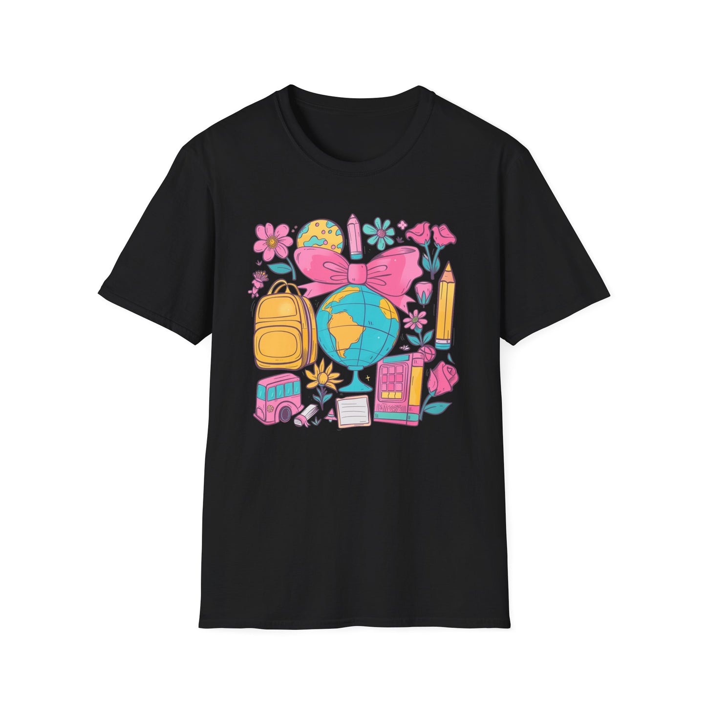 Teacher Retro Coquette Globe T-Shirt