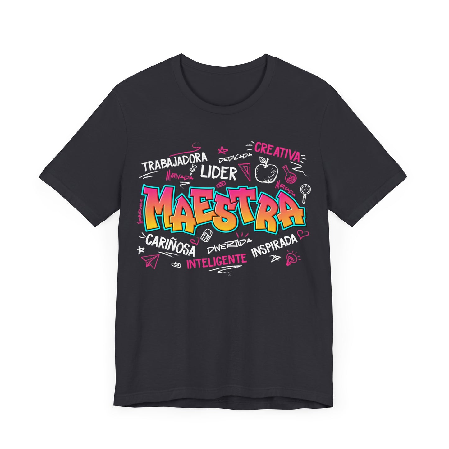 Maestra Graffiti White Font T-Shirt