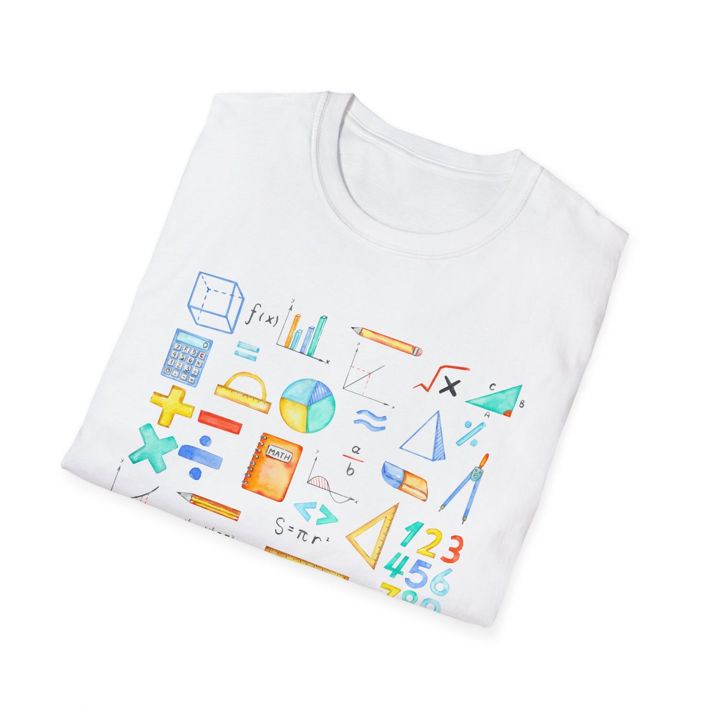 Math Watercolor Symbols T-Shirt