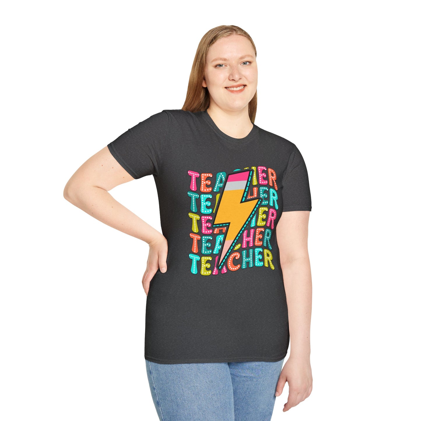 Teacher Pencil Bolt T-Shirt