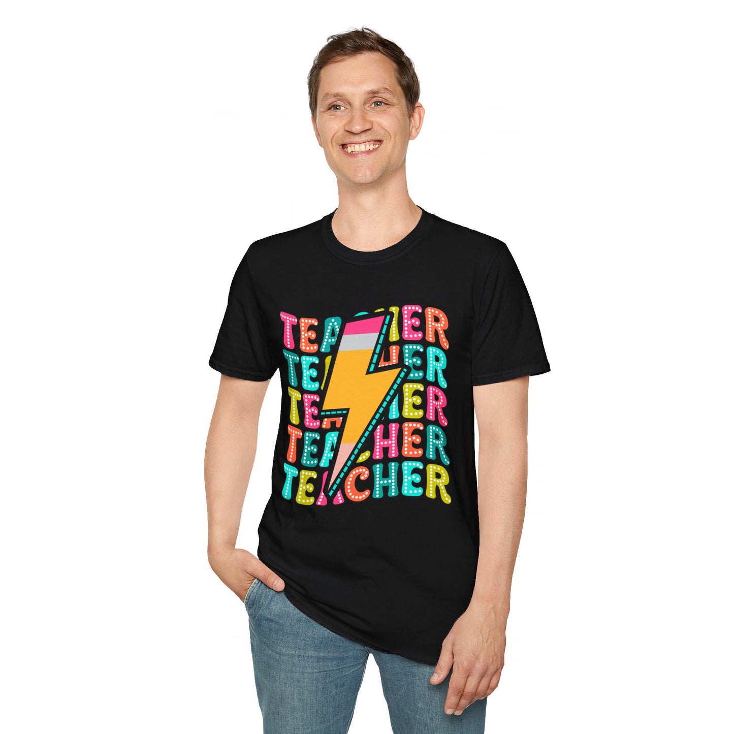 Teacher Pencil Bolt T-Shirt