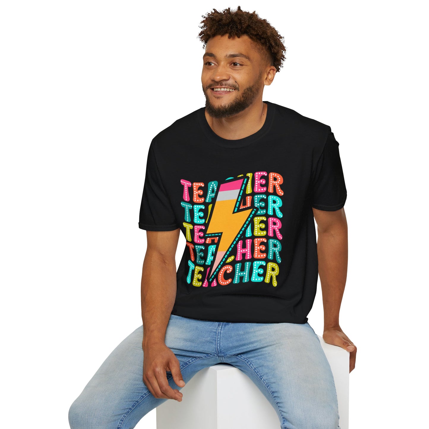 Teacher Pencil Bolt T-Shirt