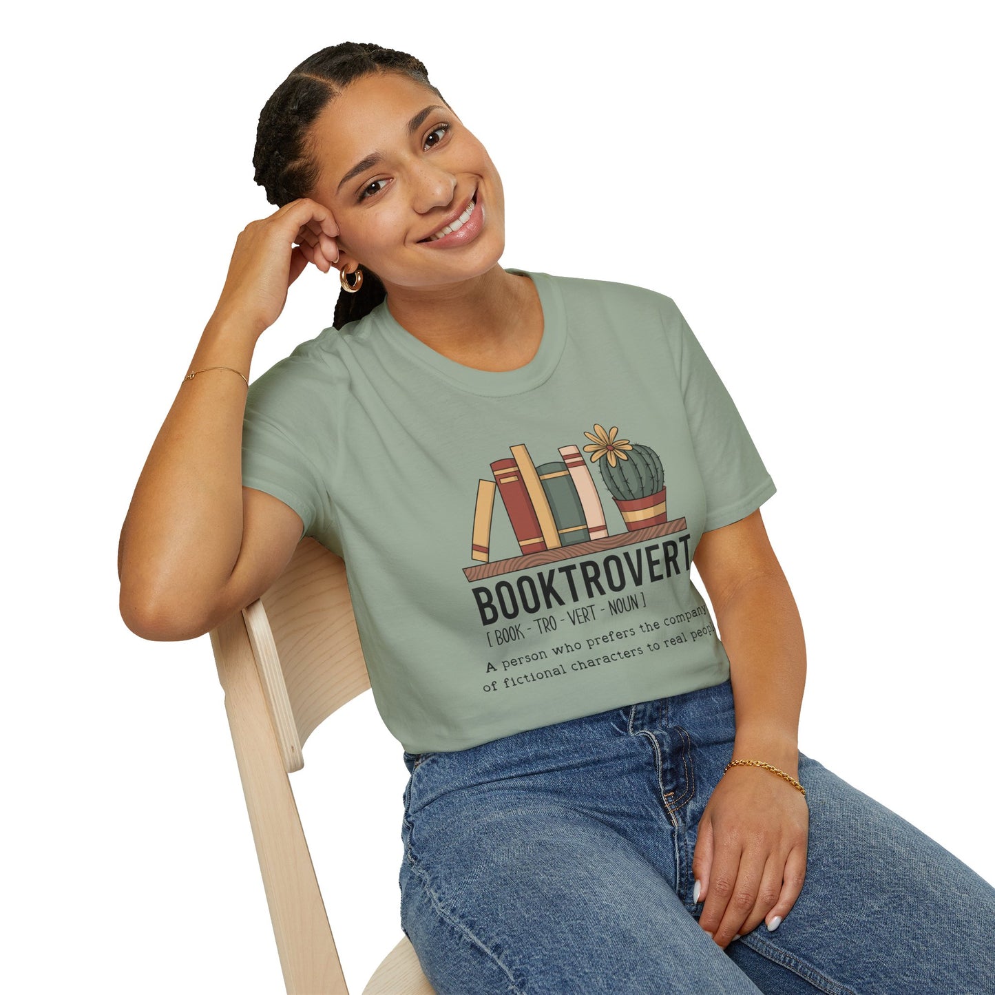 Booktrovert Books Cactus T-Shirt