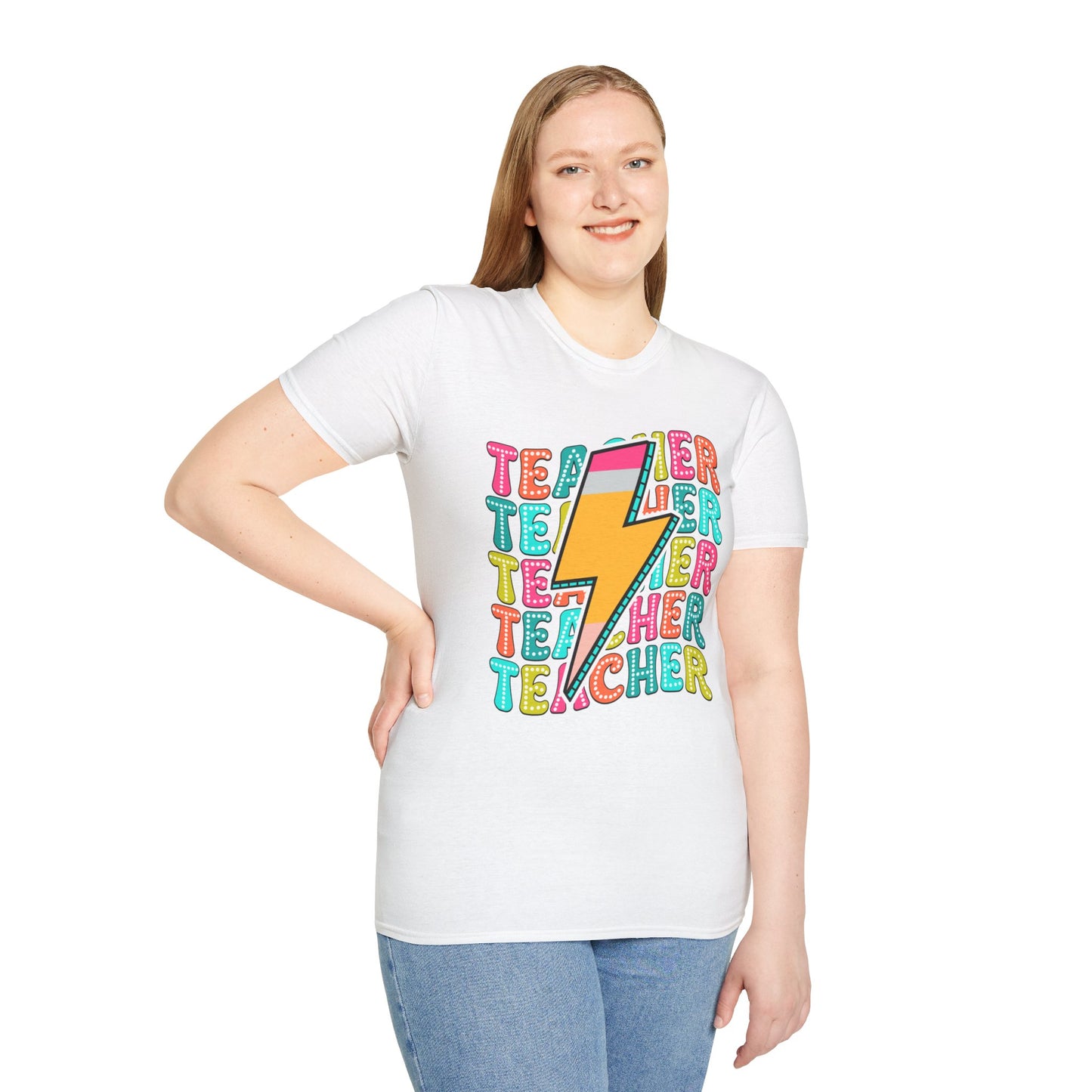 Teacher Pencil Bolt T-Shirt