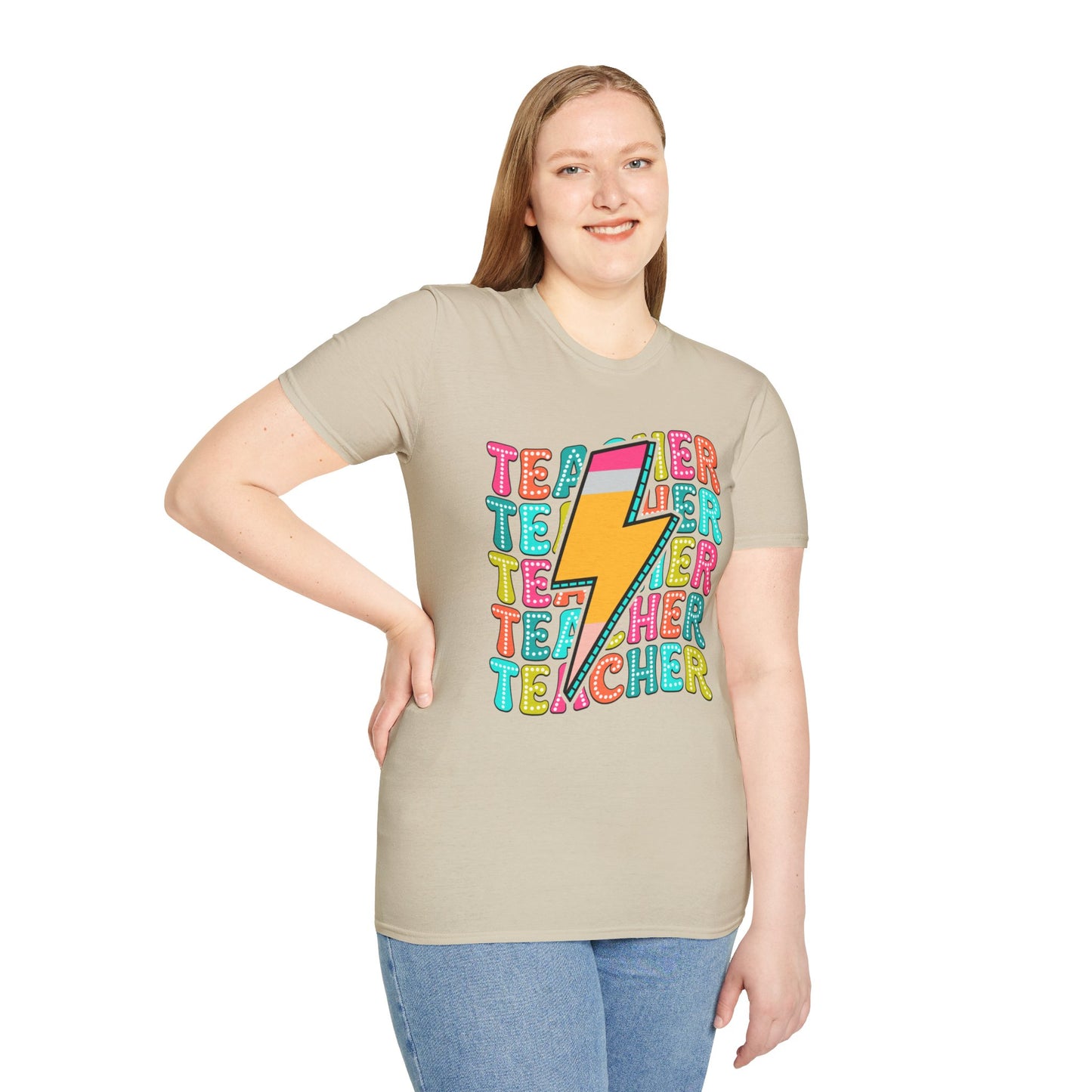 Teacher Pencil Bolt T-Shirt