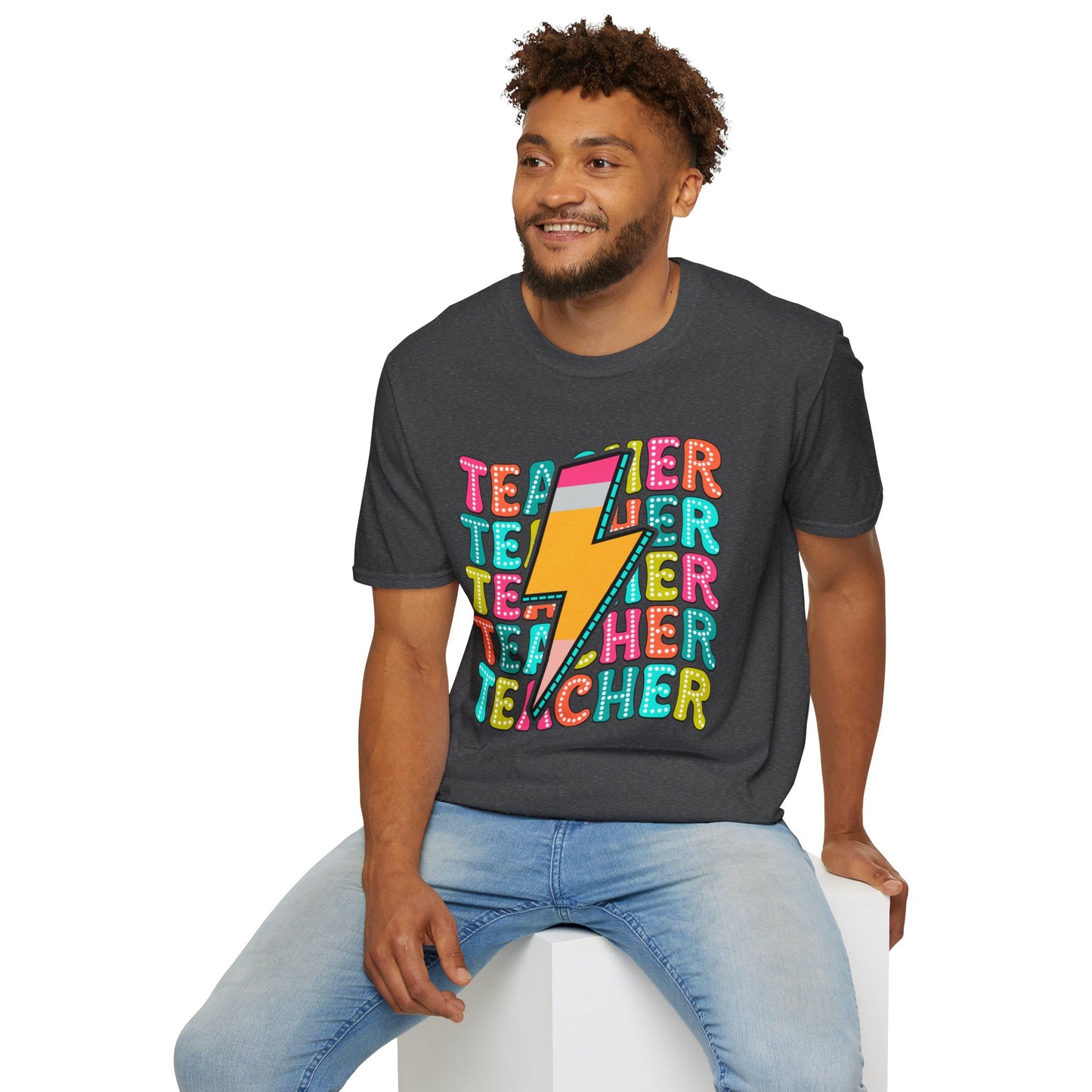 Teacher Pencil Bolt T-Shirt