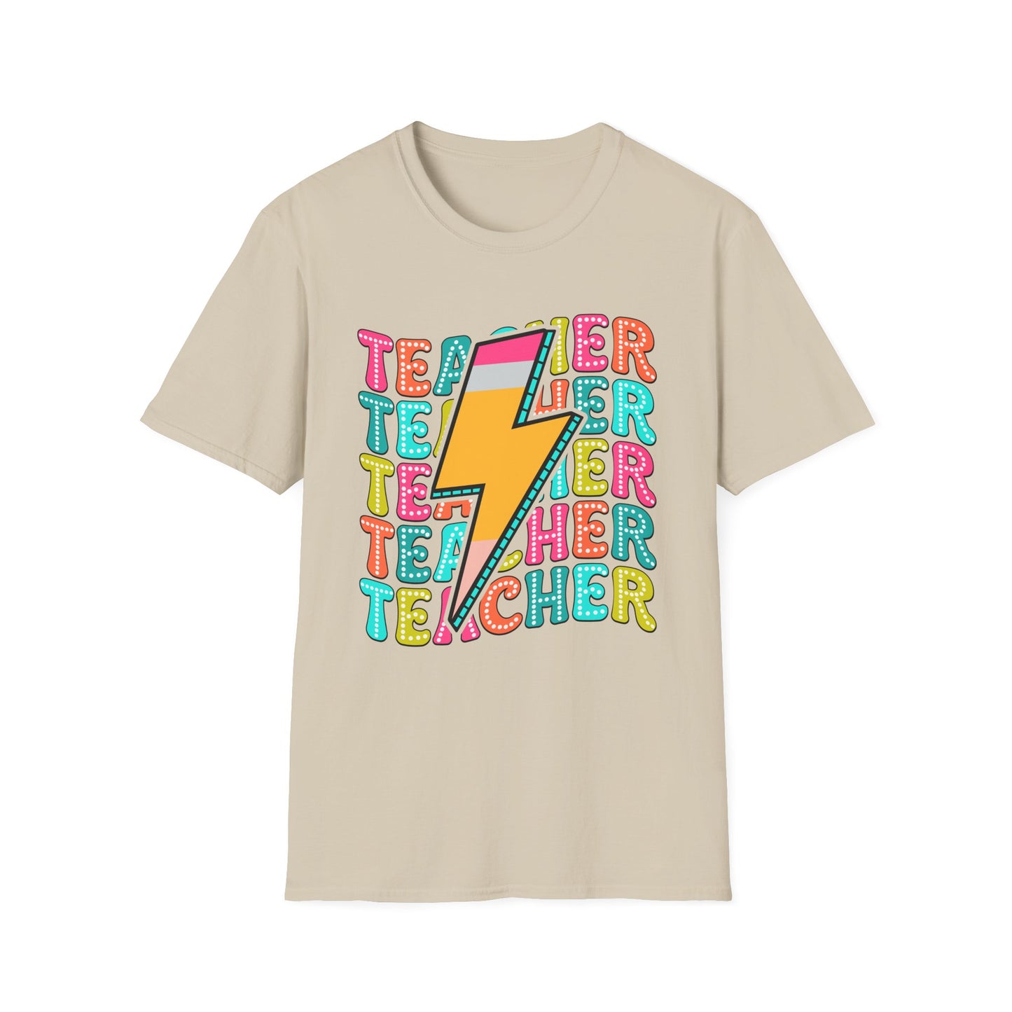 Teacher Pencil Bolt T-Shirt