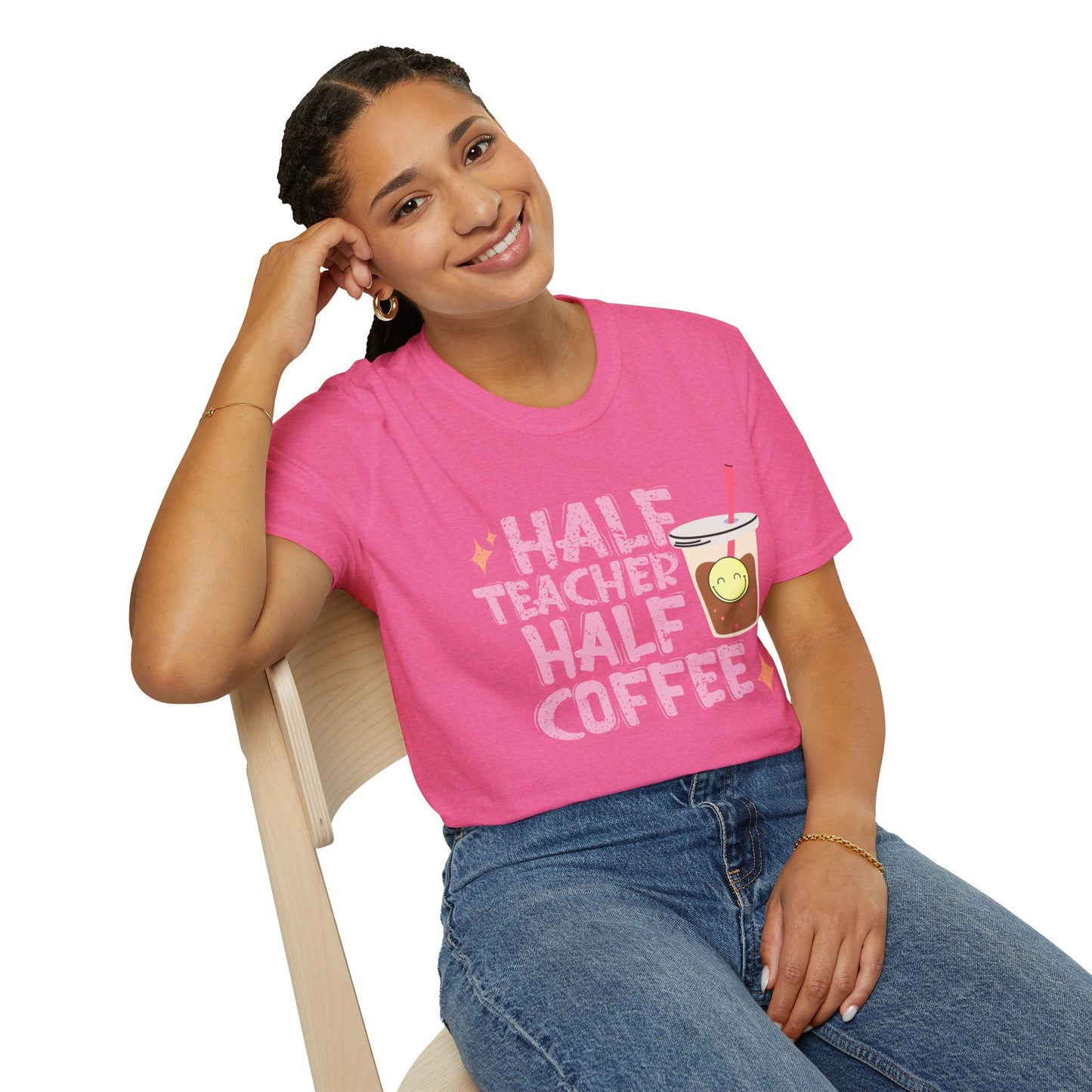 Half Teacher Half Coffee T-Shirt