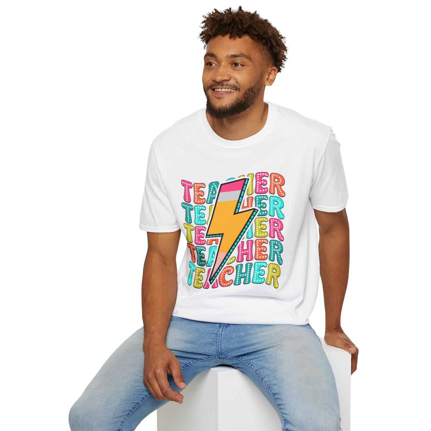 Teacher Pencil Bolt T-Shirt