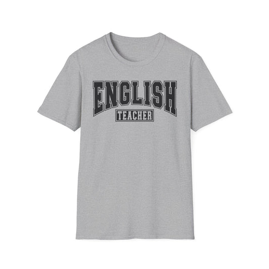 English Teacher Varsity Letters T-Shirt