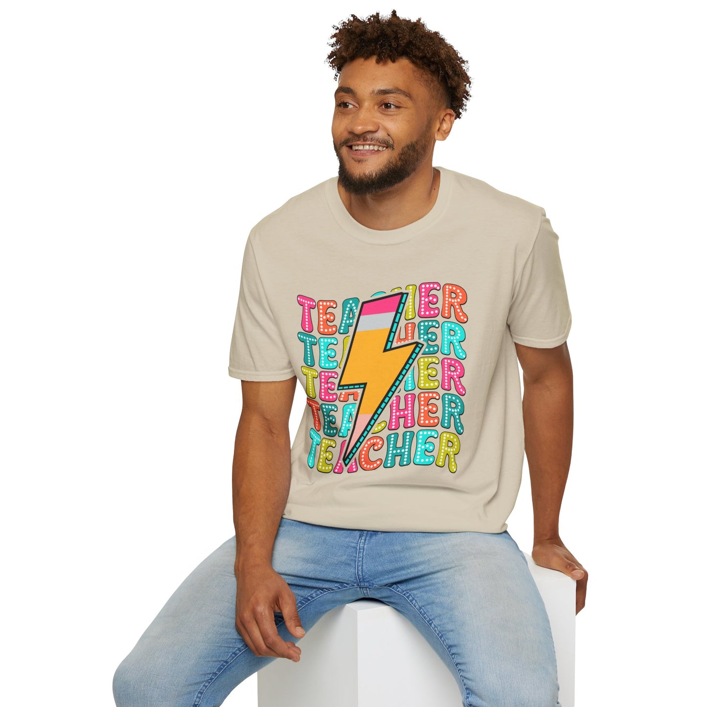 Teacher Pencil Bolt T-Shirt