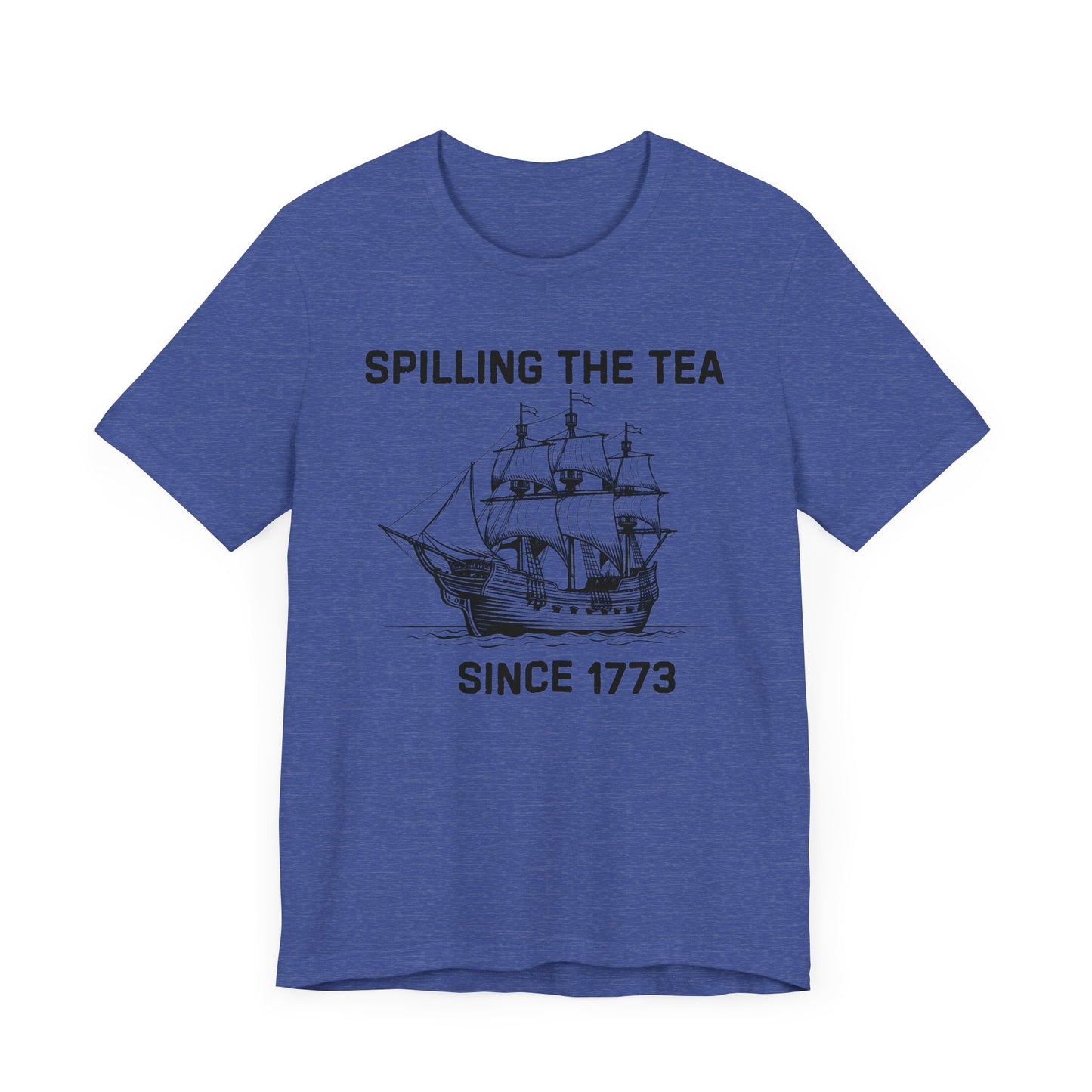 Spilling The Tea Black Font T-Shirt