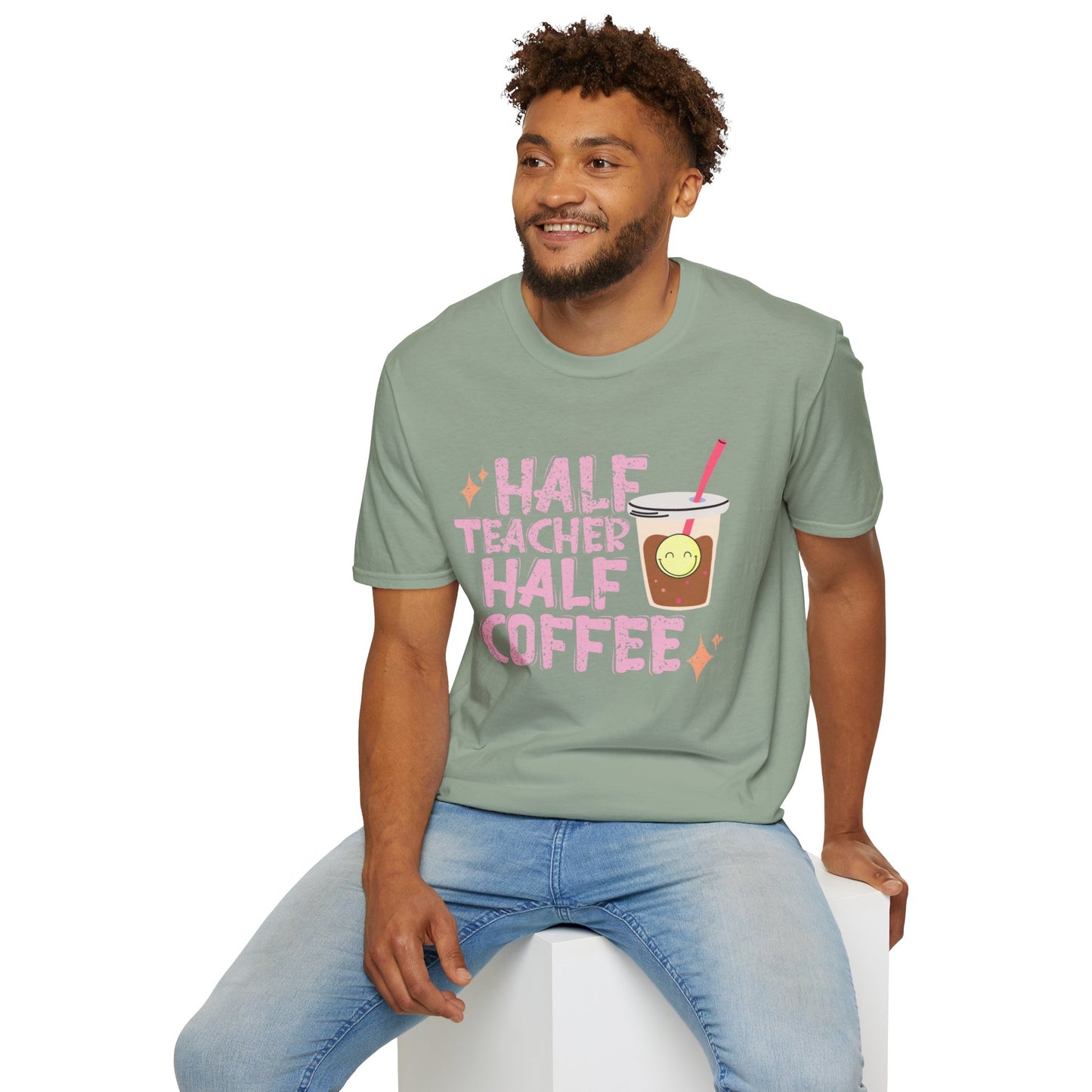 Half Teacher Half Coffee T-Shirt