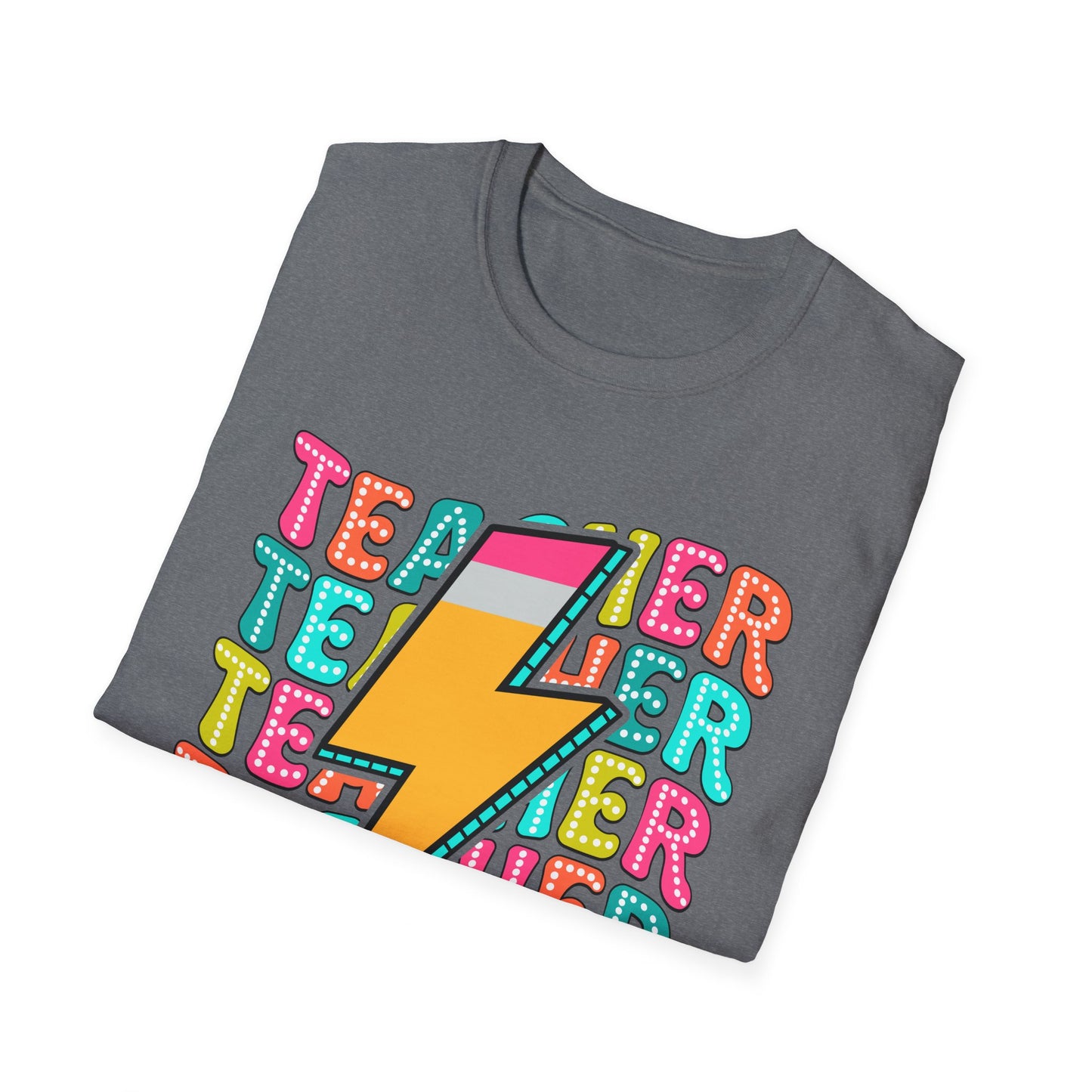 Teacher Pencil Bolt T-Shirt