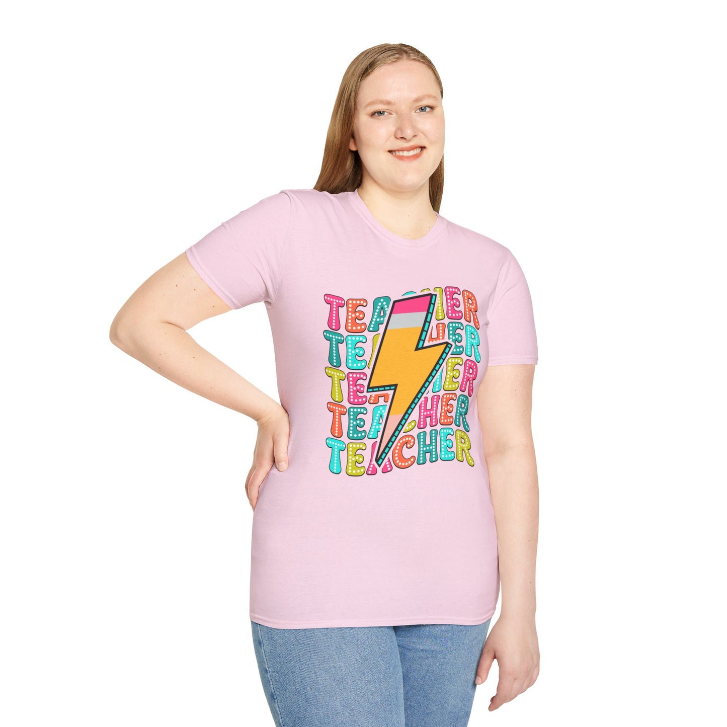 Teacher Pencil Bolt T-Shirt