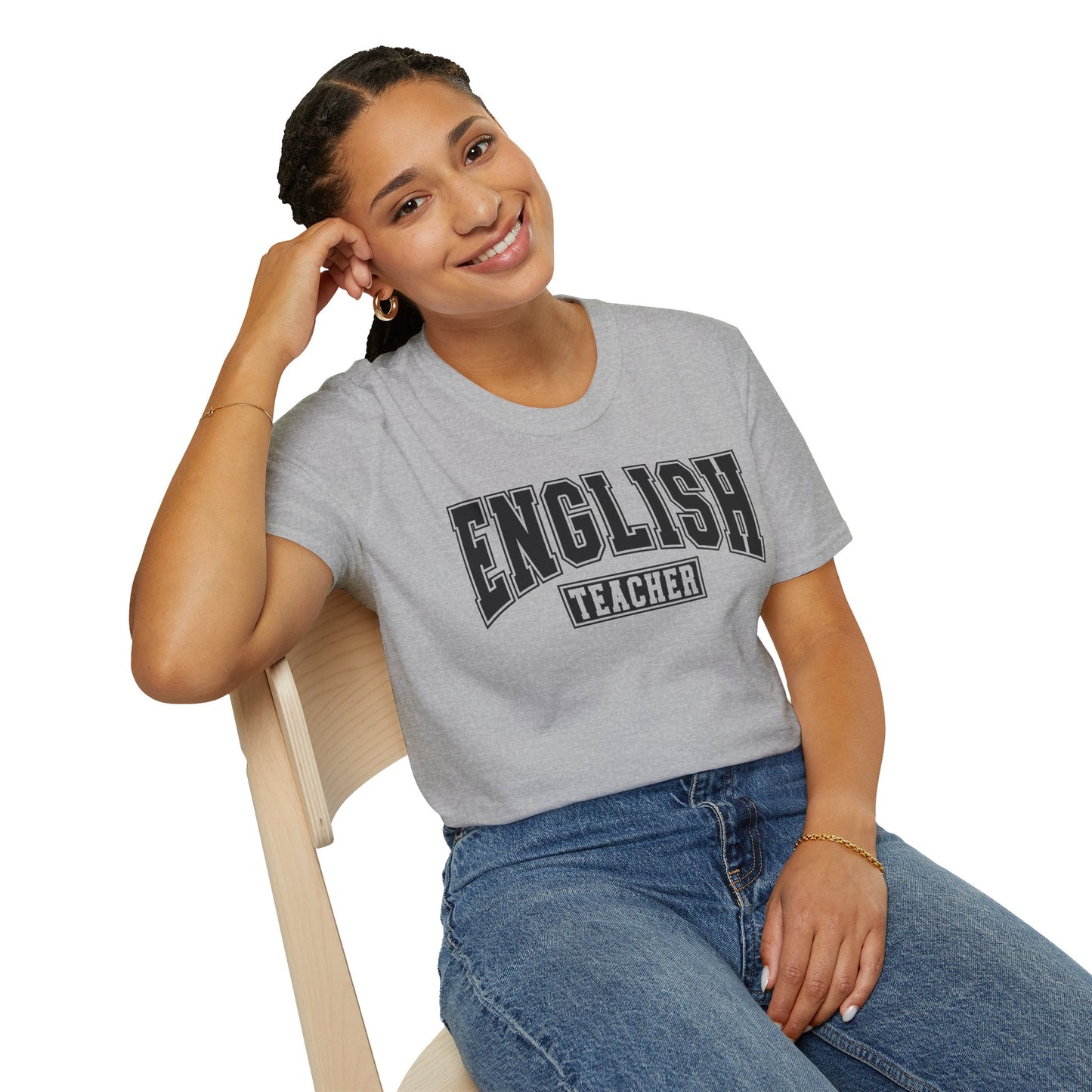 English Teacher Varsity Letters T-Shirt