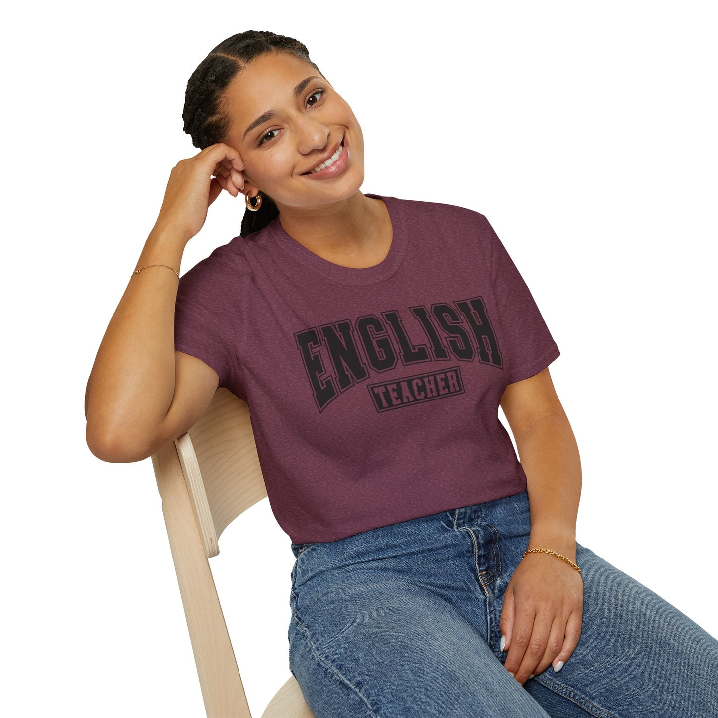 English Teacher Varsity Letters T-Shirt