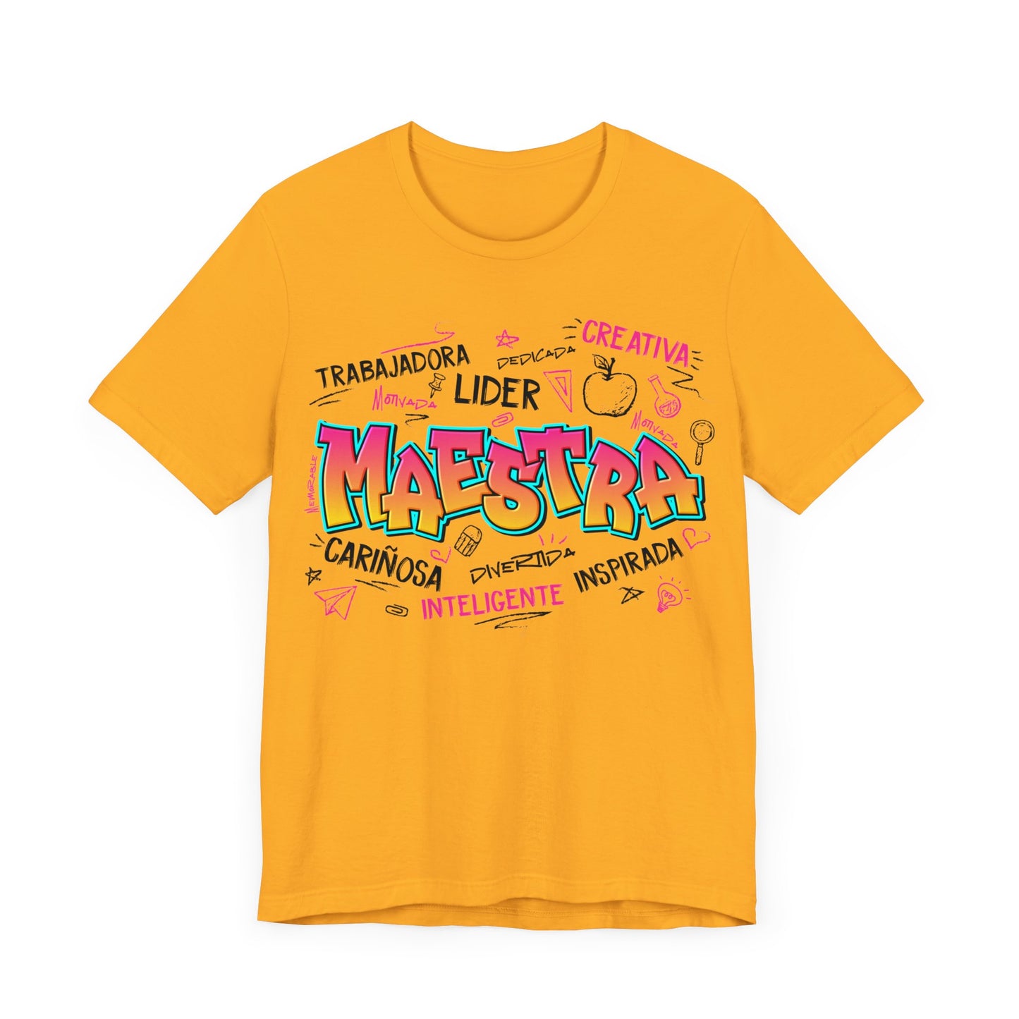 Maestra Graffiti Black Font T-Shirt