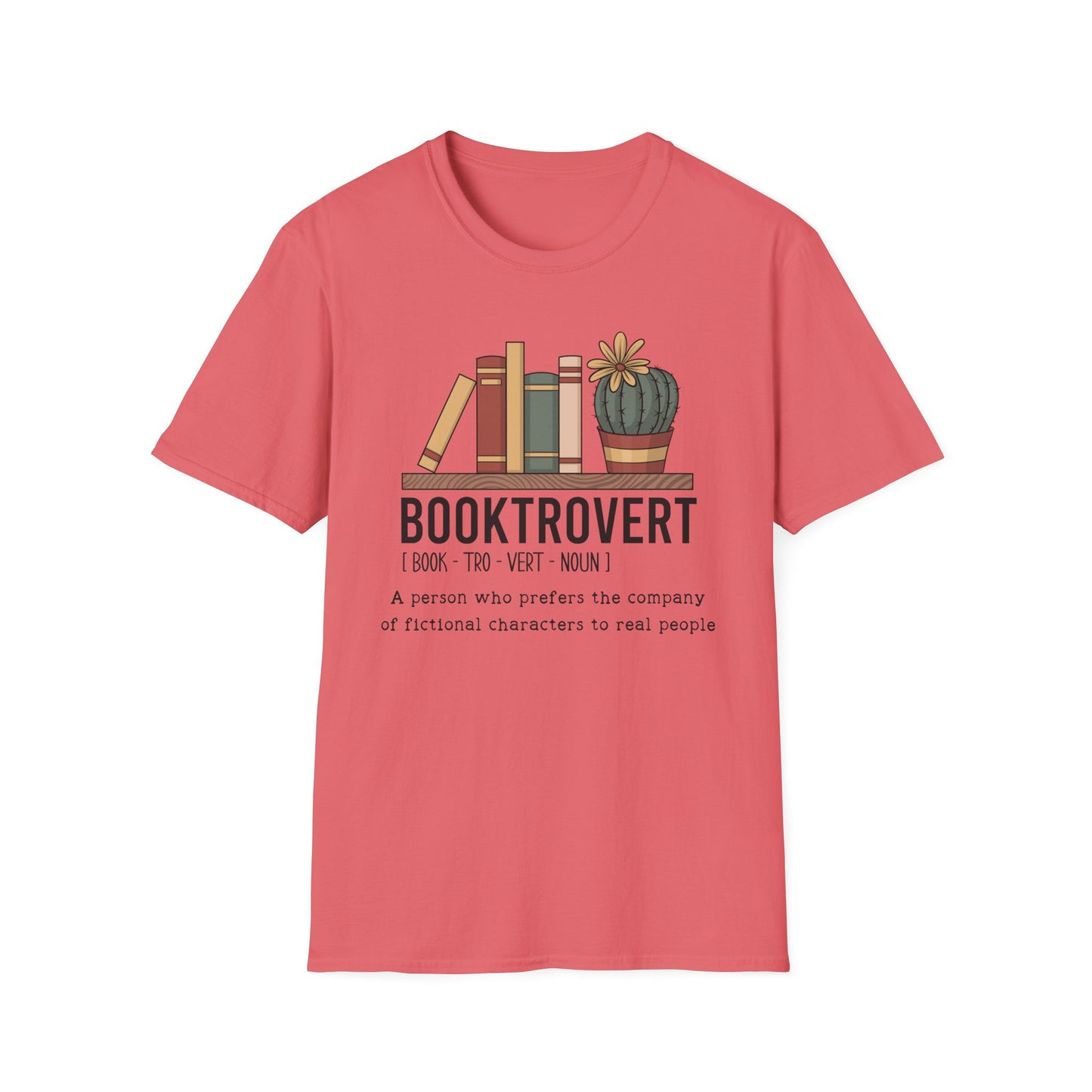 Booktrovert Books Cactus T-Shirt