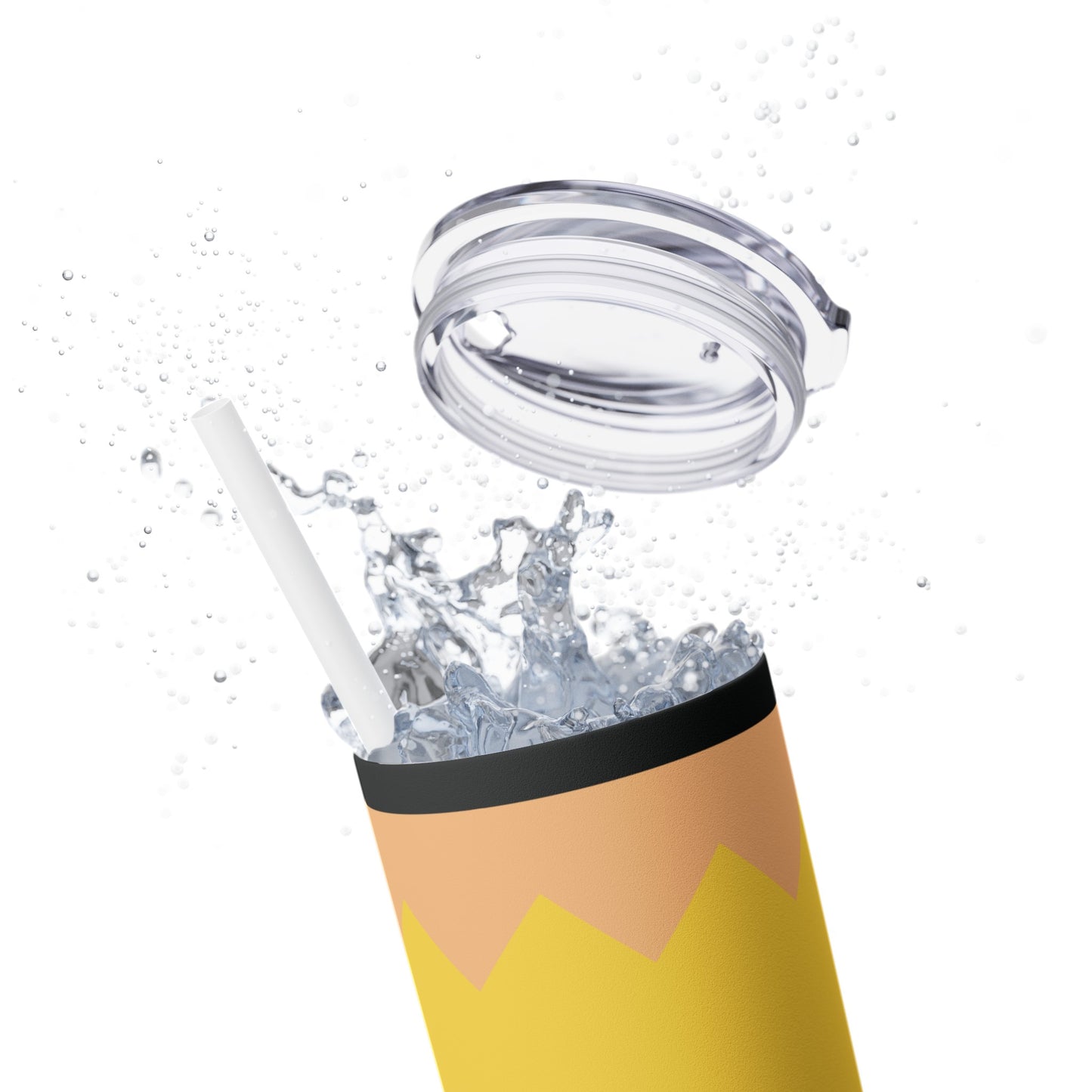 Pencil Skinny Tumbler with Straw, 20oz