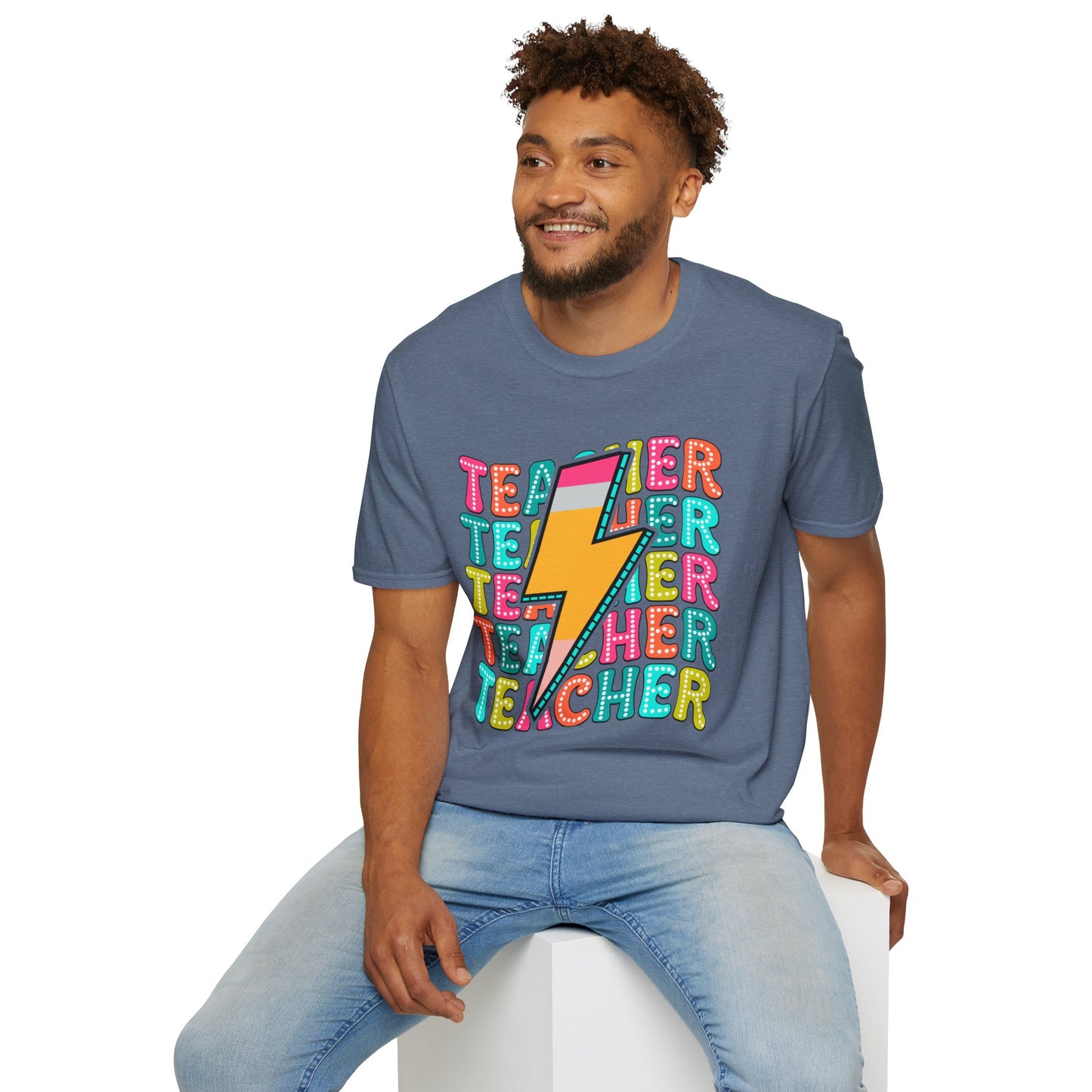 Teacher Pencil Bolt T-Shirt