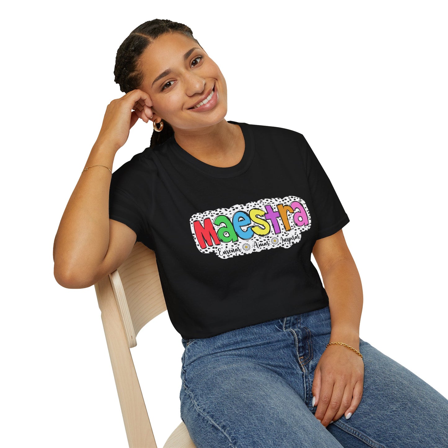 Maestra Enseñar Amar Inspirar T-Shirt