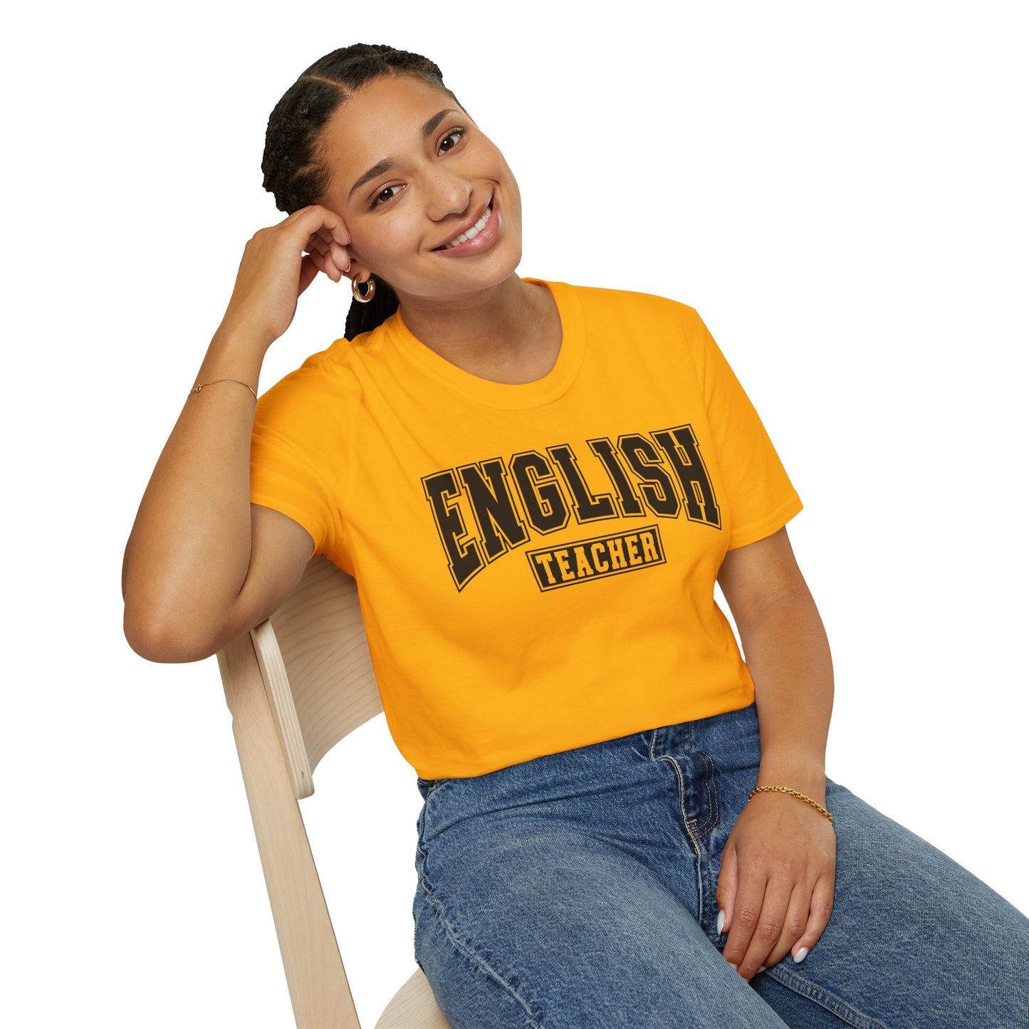 English Teacher Varsity Letters T-Shirt