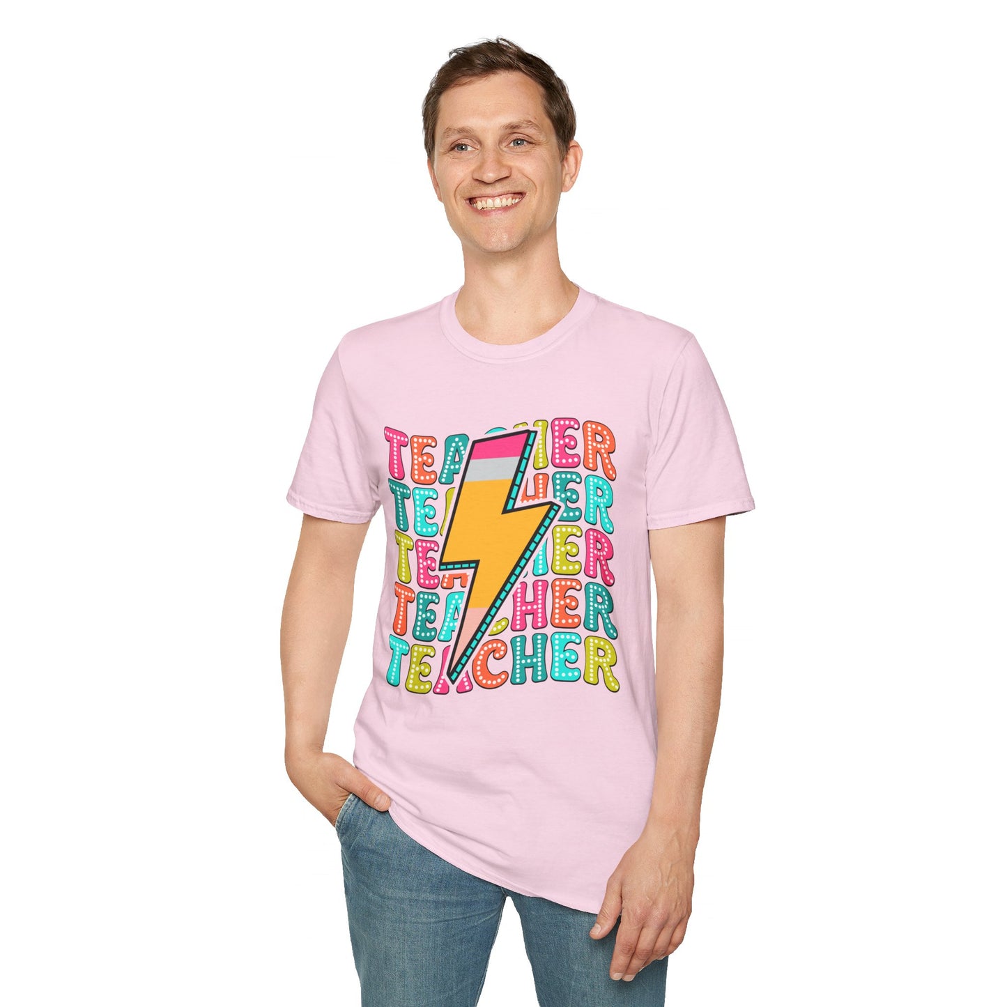 Teacher Pencil Bolt T-Shirt