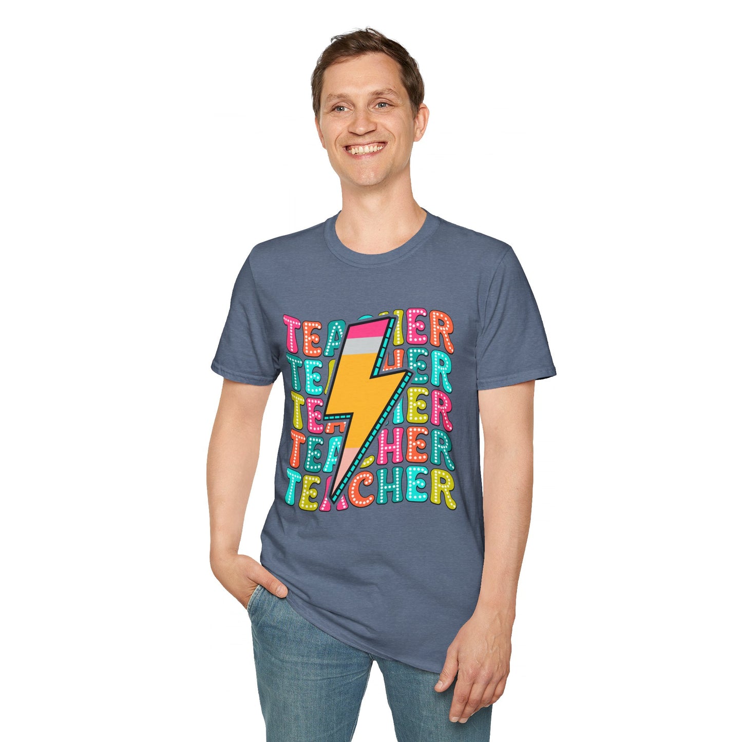 Teacher Pencil Bolt T-Shirt