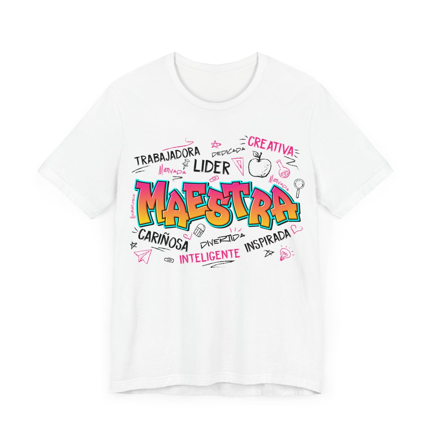 Maestra Graffiti Black Font T-Shirt