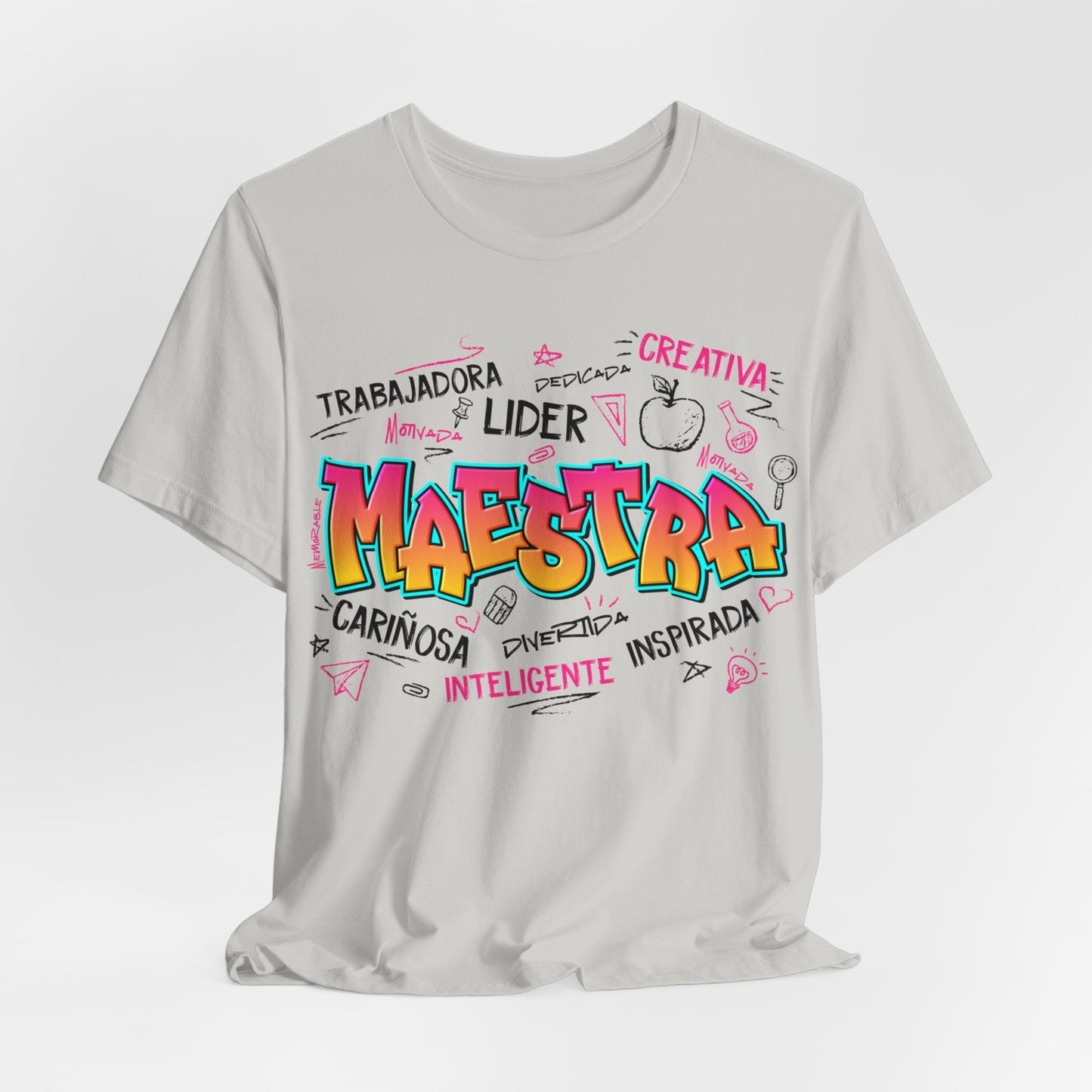 Maestra Graffiti Black Font T-Shirt