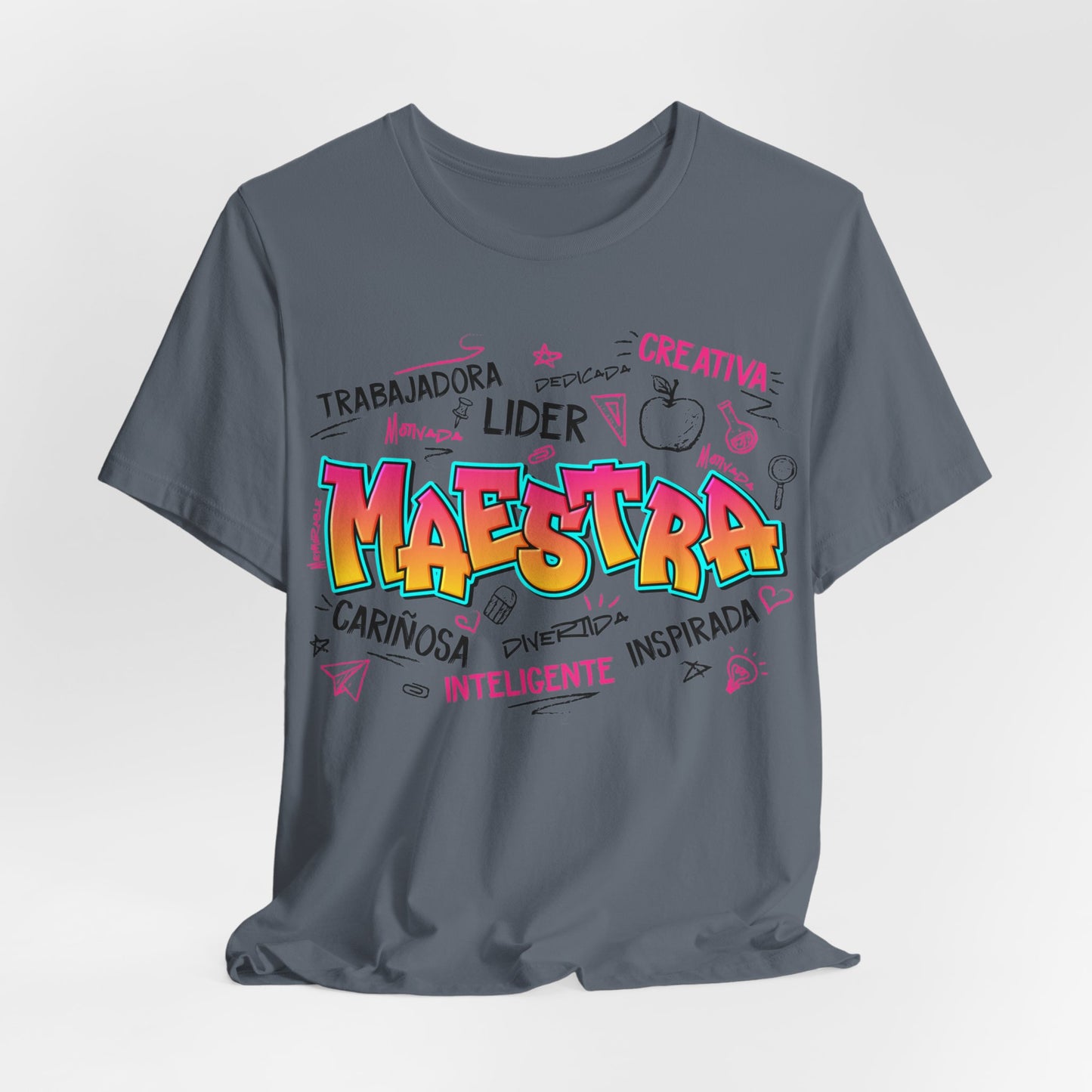 Maestra Graffiti Black Font T-Shirt