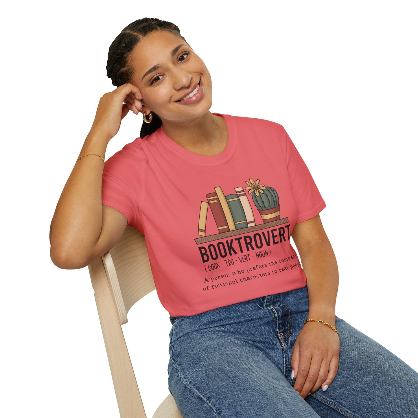 Booktrovert Books Cactus T-Shirt