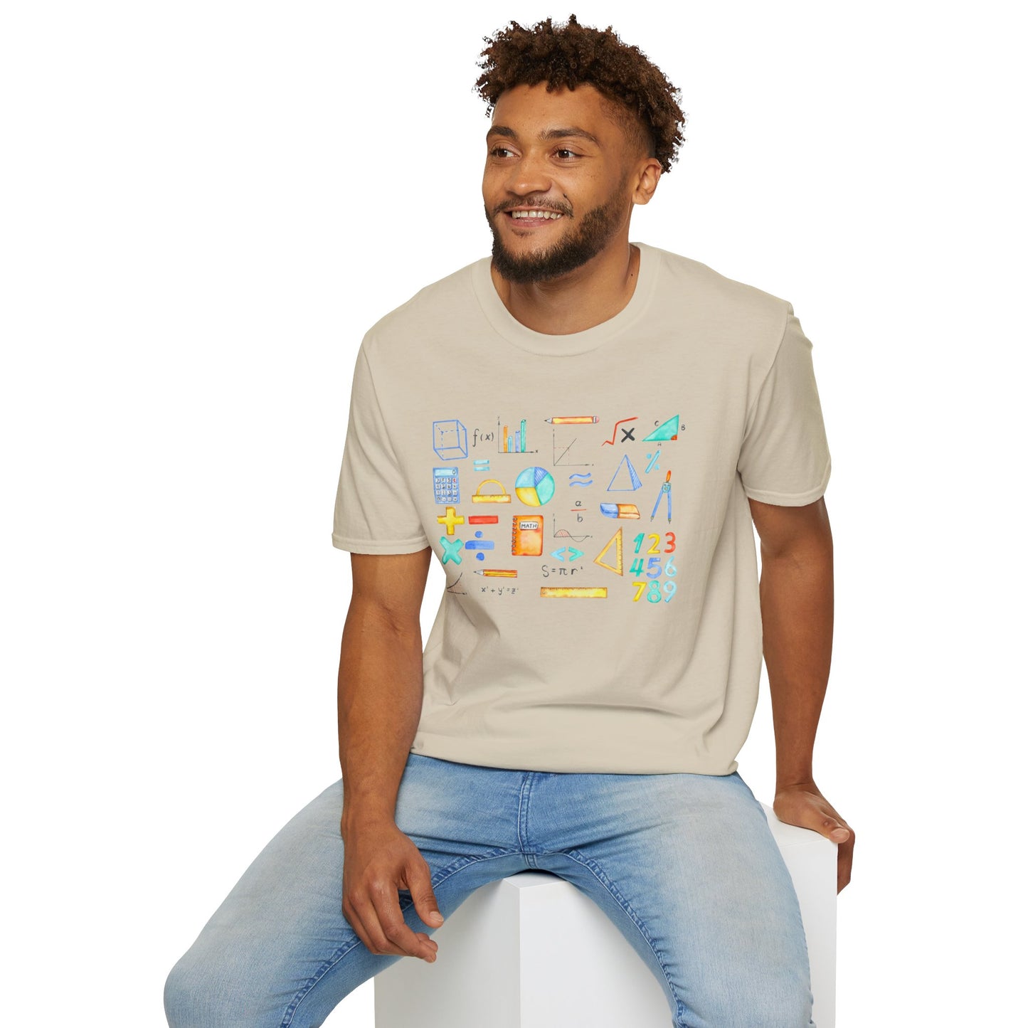 Math Watercolor Symbols T-Shirt