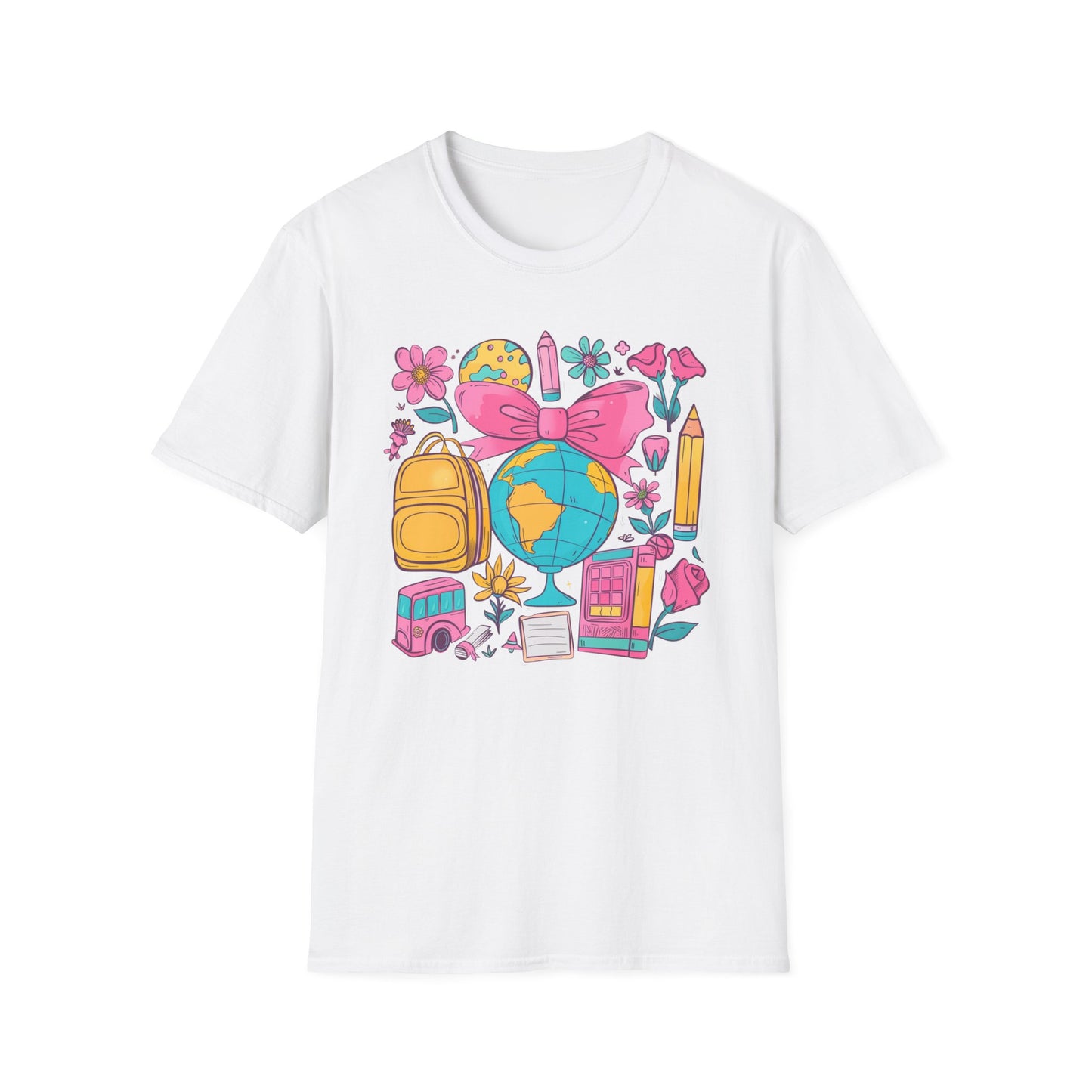 Teacher Retro Coquette Globe T-Shirt