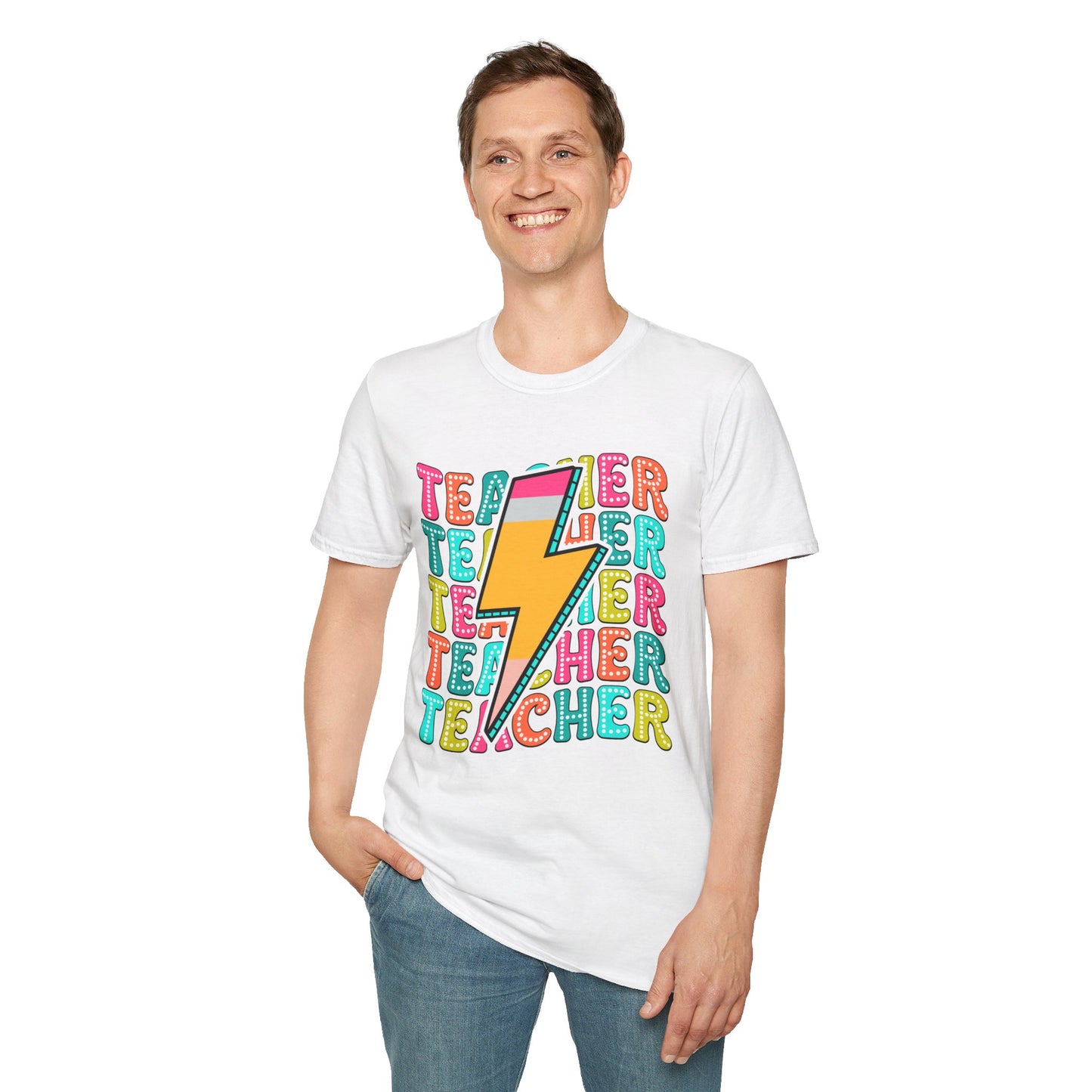 Teacher Pencil Bolt T-Shirt