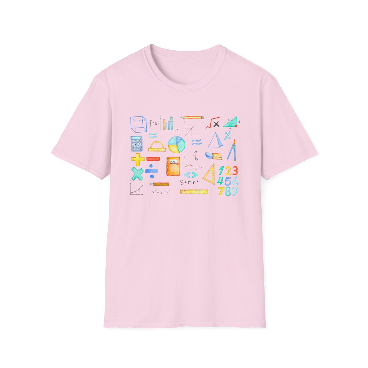 Math Watercolor Symbols T-Shirt