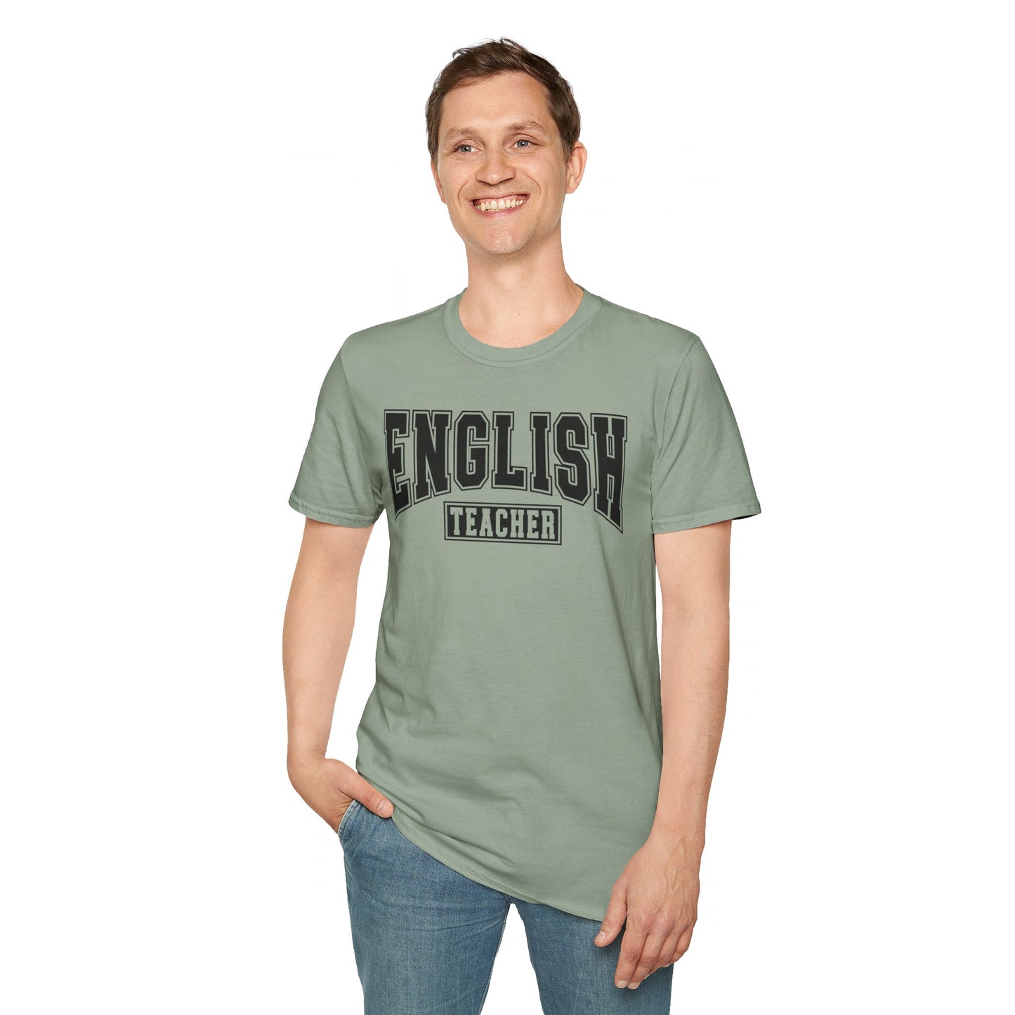 English Teacher Varsity Letters T-Shirt