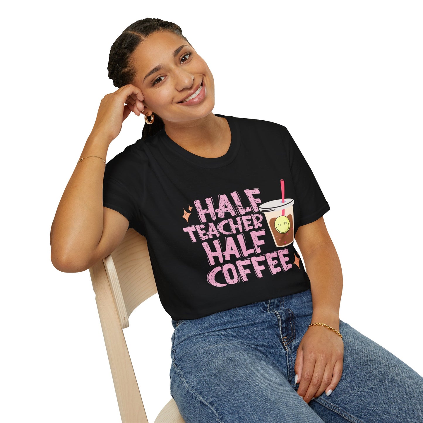 Half Teacher Half Coffee T-Shirt