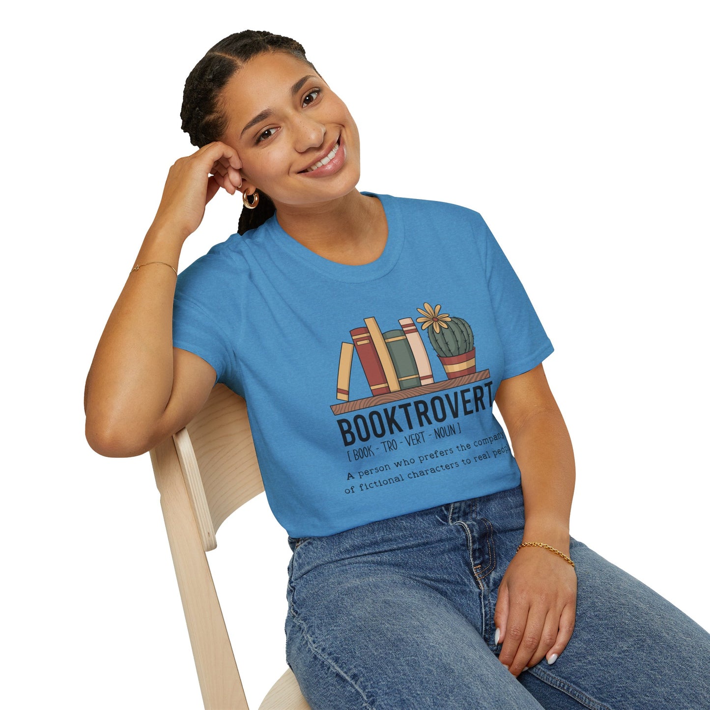 Booktrovert Books Cactus T-Shirt