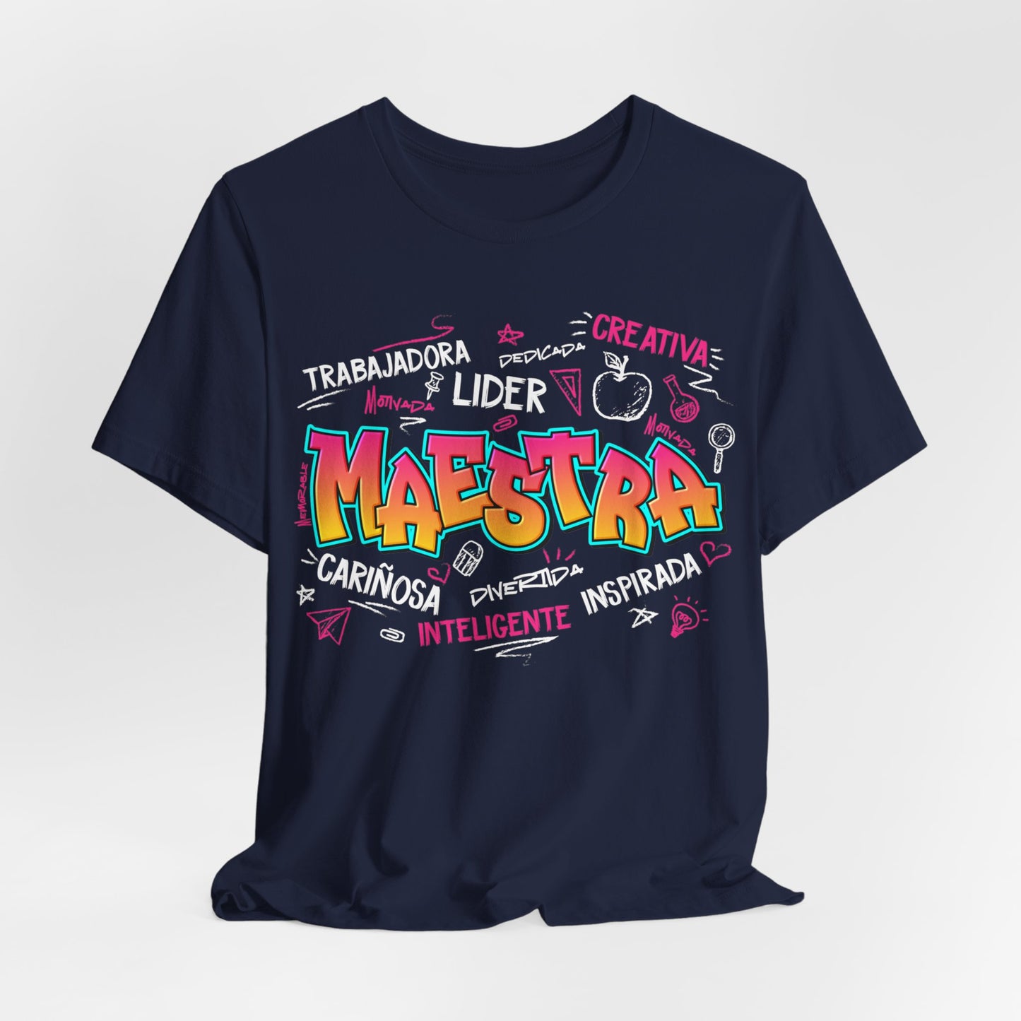 Maestra Graffiti White Font T-Shirt