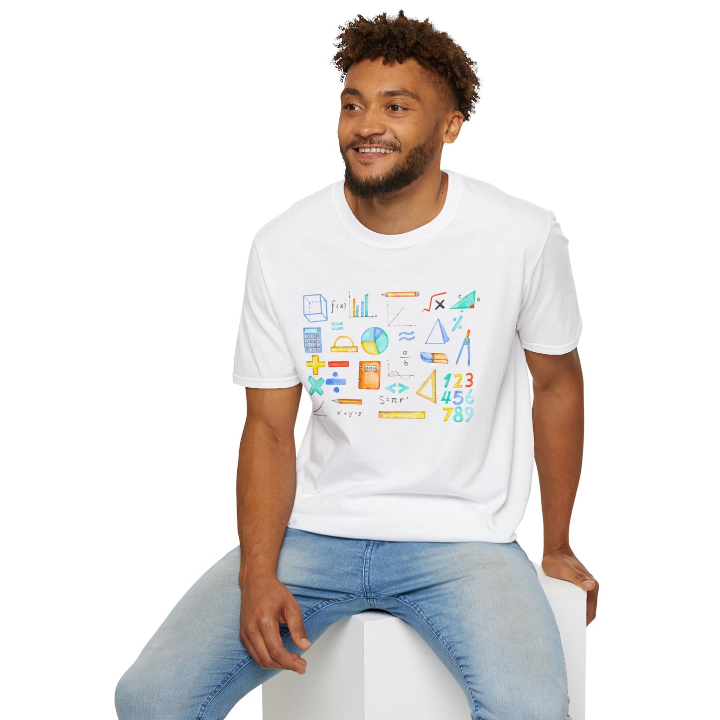 Math Watercolor Symbols T-Shirt