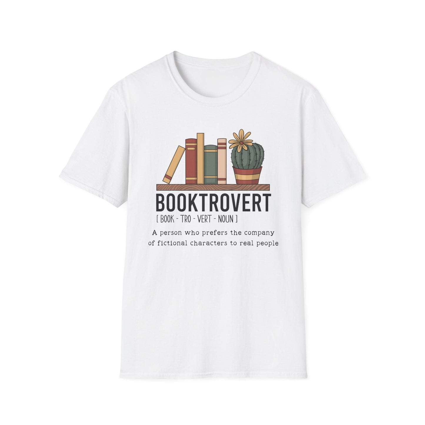 Booktrovert Books Cactus T-Shirt