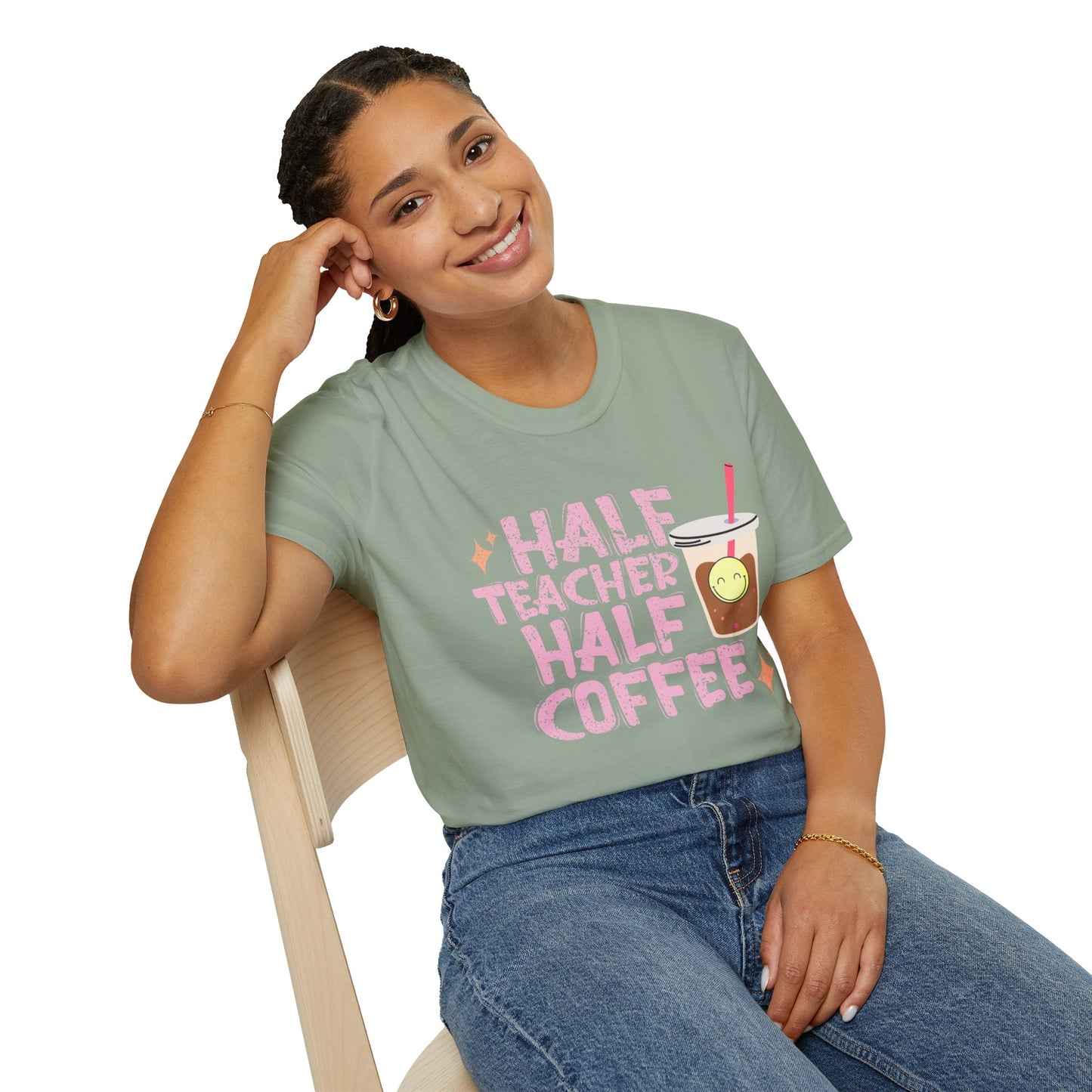 Half Teacher Half Coffee T-Shirt