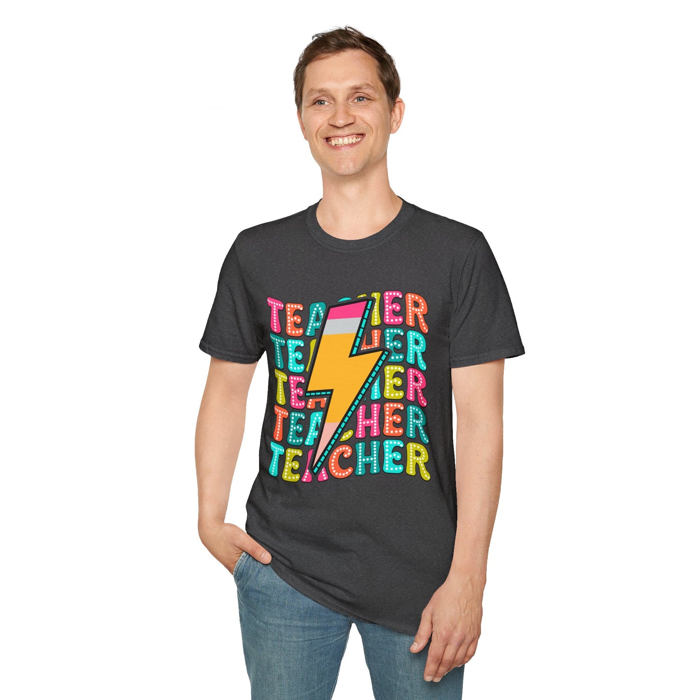 Teacher Pencil Bolt T-Shirt