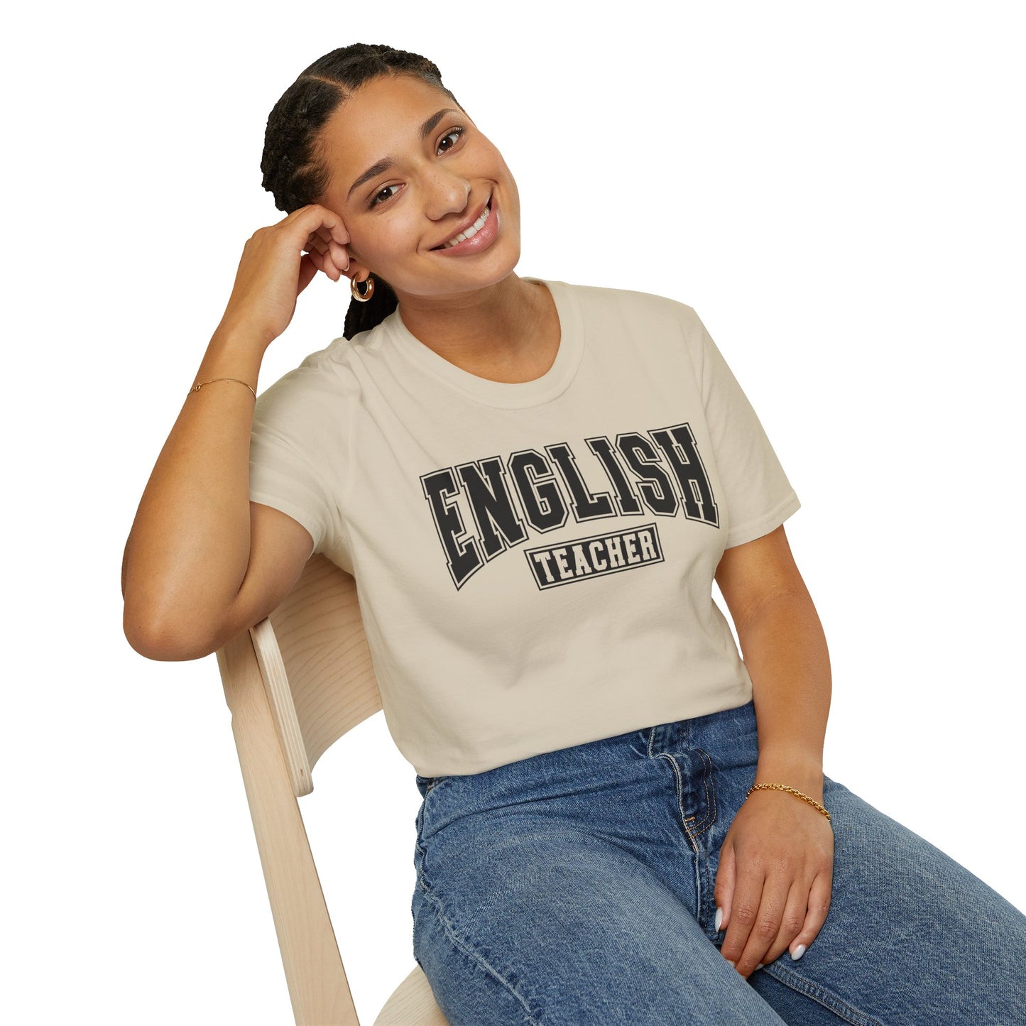 English Teacher Varsity Letters T-Shirt