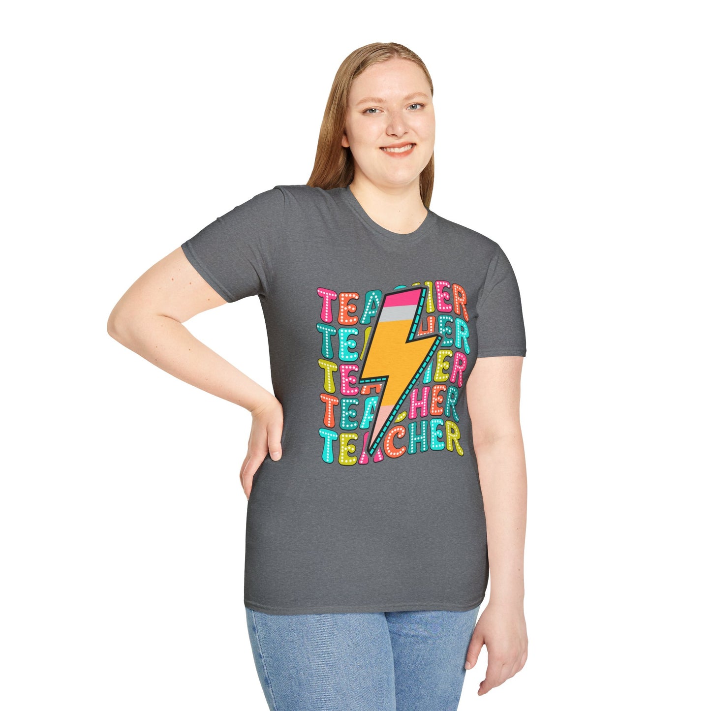 Teacher Pencil Bolt T-Shirt