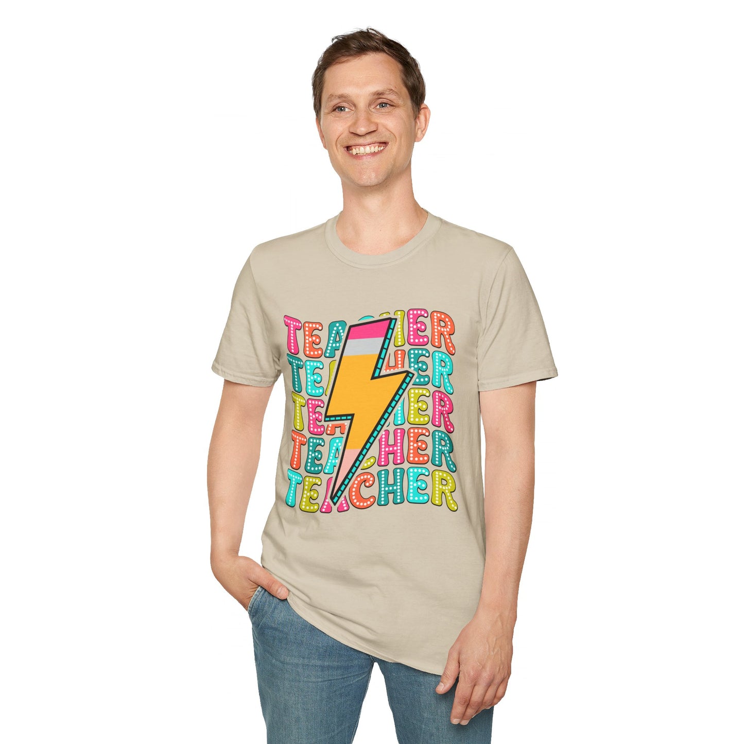 Teacher Pencil Bolt T-Shirt